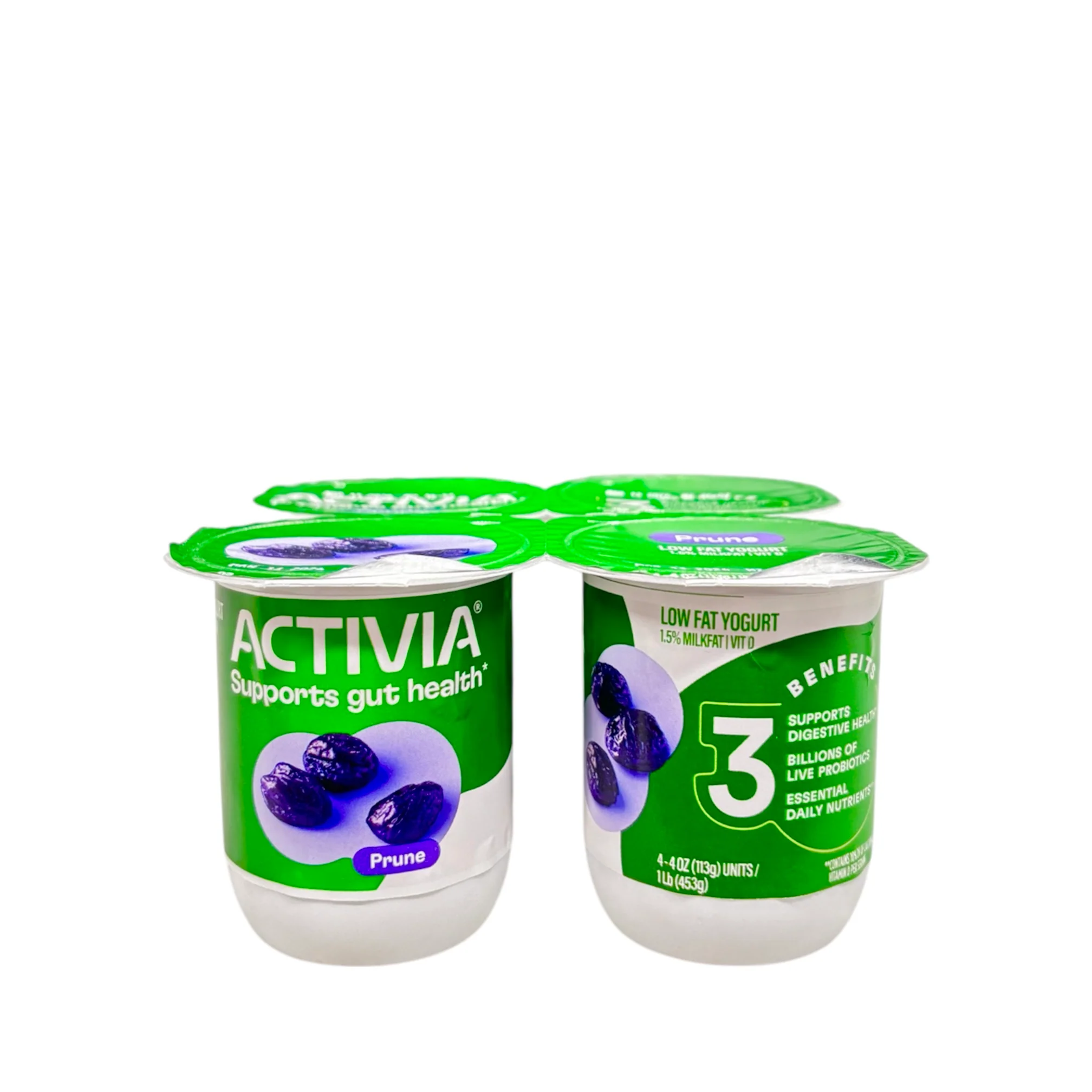 Activia Dan Actv Prune 4Pk 4.4Oz