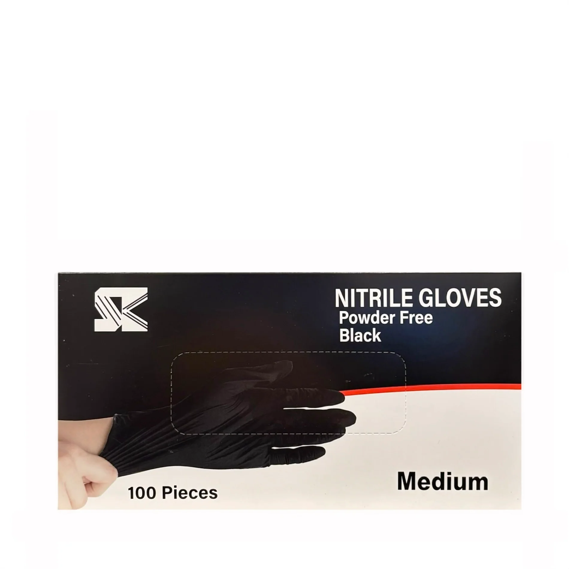 Advan Care Black Glove 100Pieces Medium