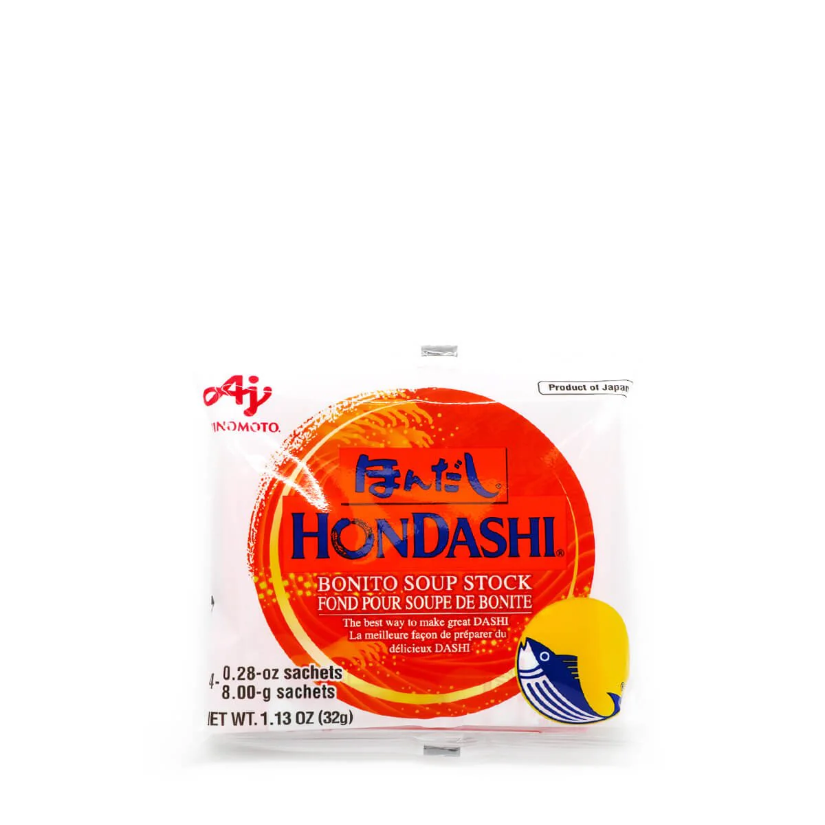 Ajinomoto Hondashi Bonito Soup Stock 4 Packs, 1.13oz