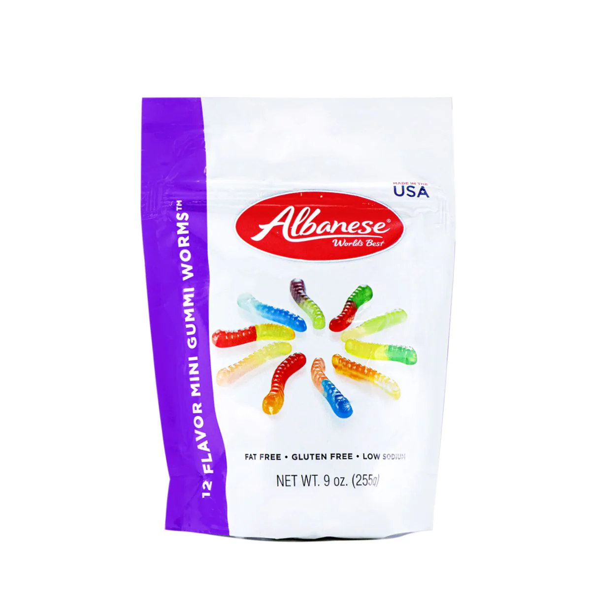 Albanese 12 Flavor Mini Gummi Worms 9oz
