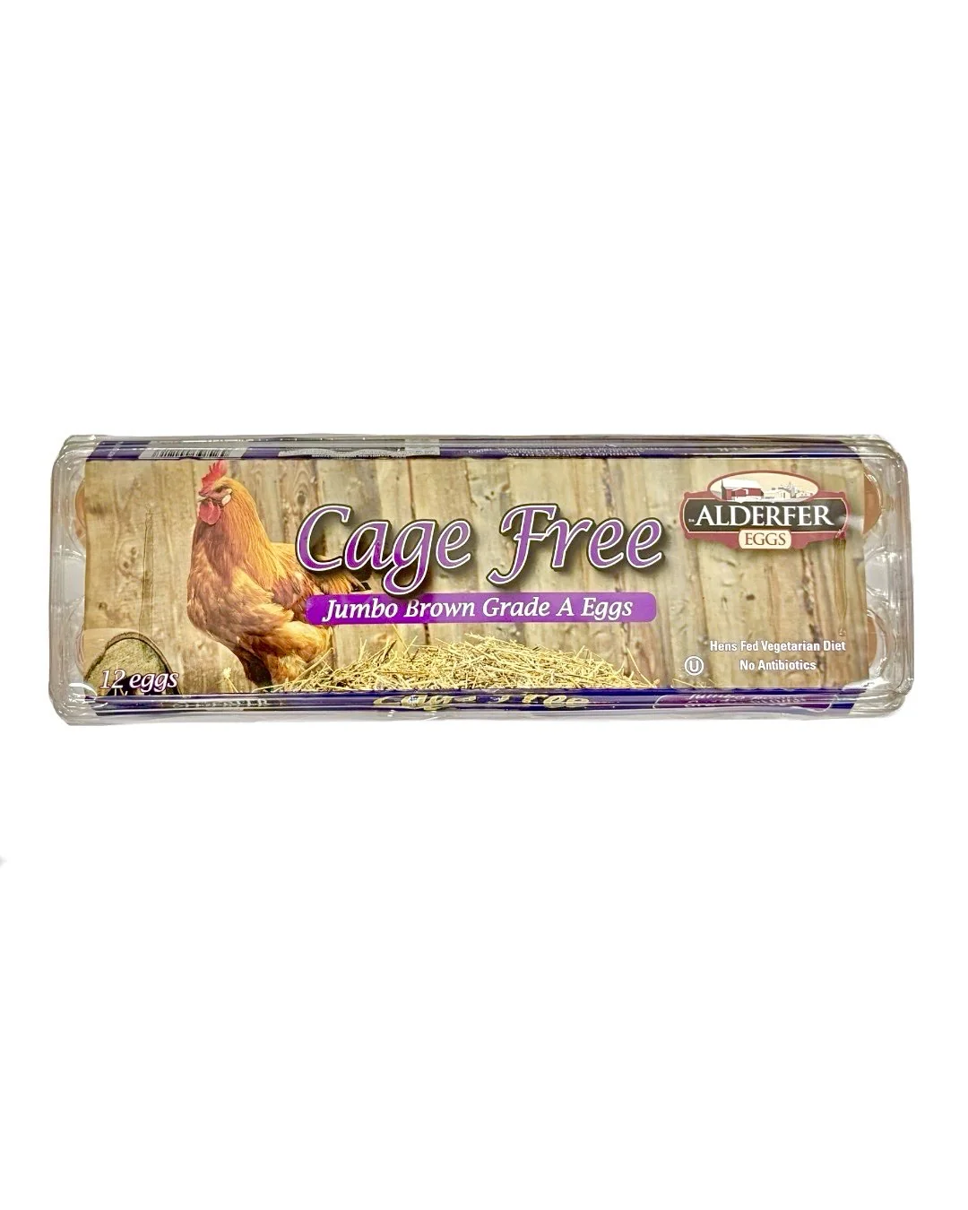 Alderfer Cage Free Jumbo Brown 12 Eggs