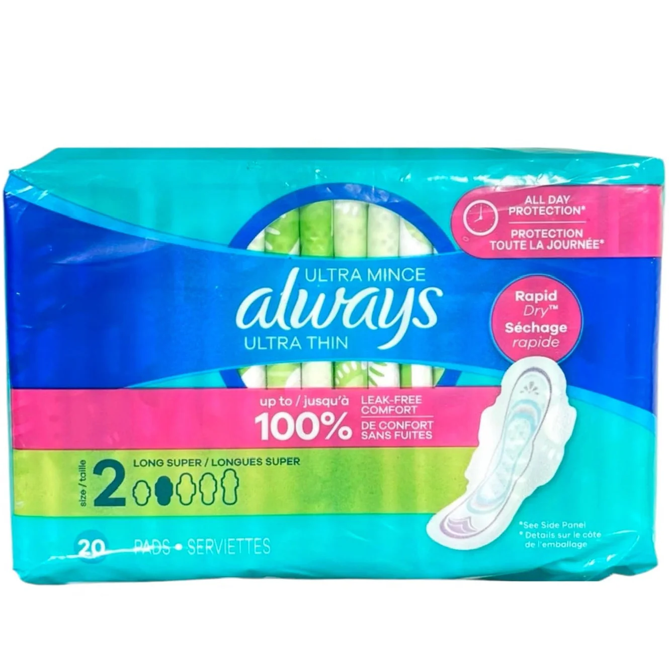 Always Ultra Thin Long Wing 20Pc