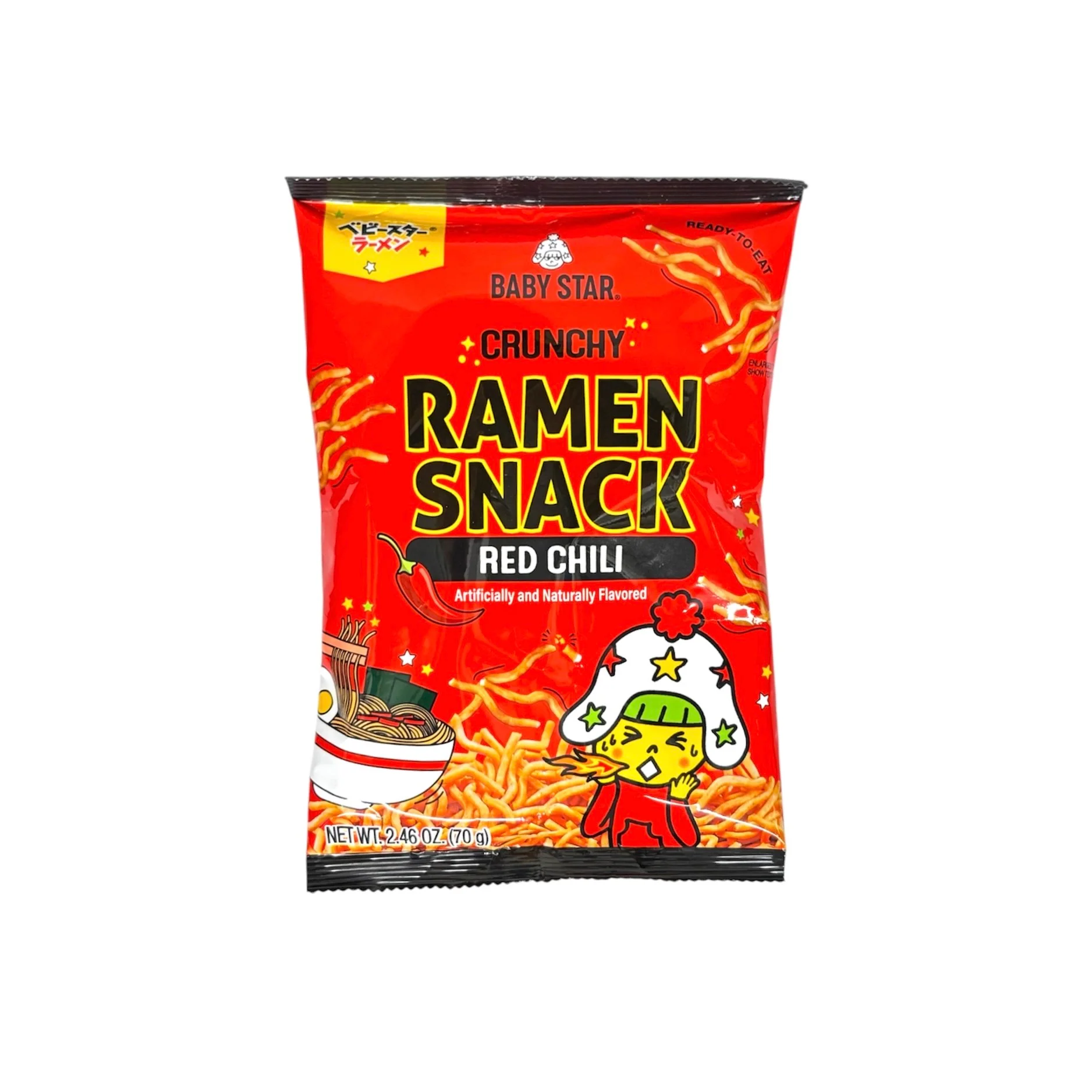 Baby Star Crispy Ramen Snack Artificial Spicy Flavor 2.47oz