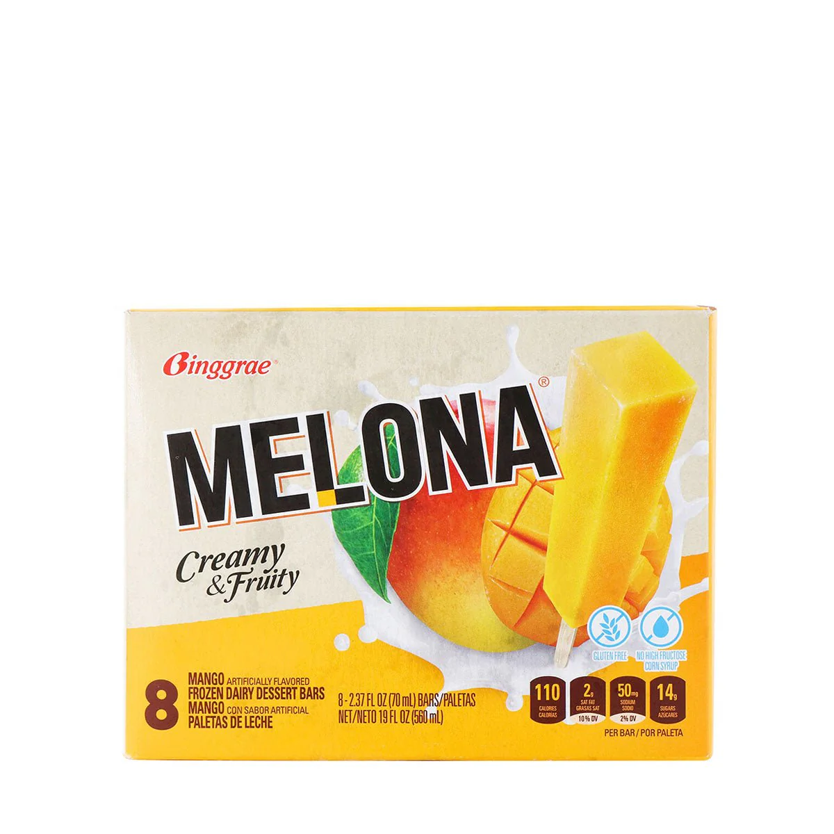 Binggrae Melona Mango 8 Bars x 70ml
