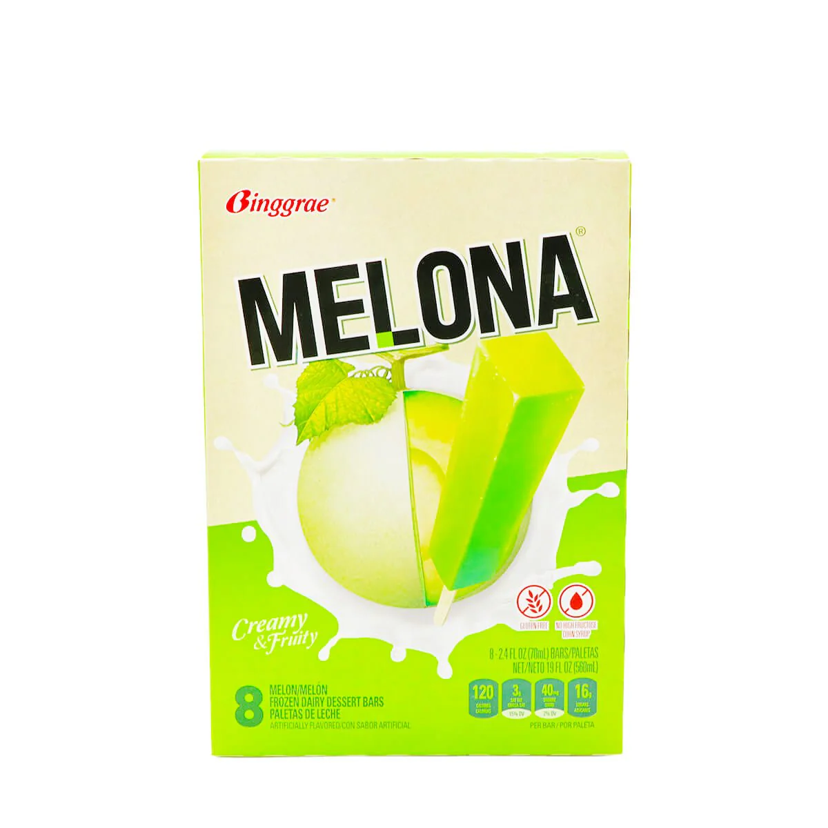 Binggrae Melona Melon 8 Bars x 70ml