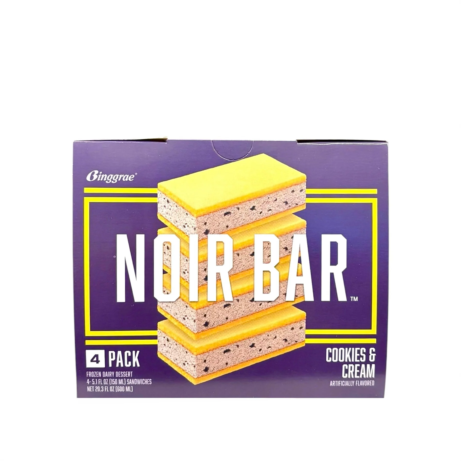 Binggrae Noir Bar Cookies&Cream 4Pack