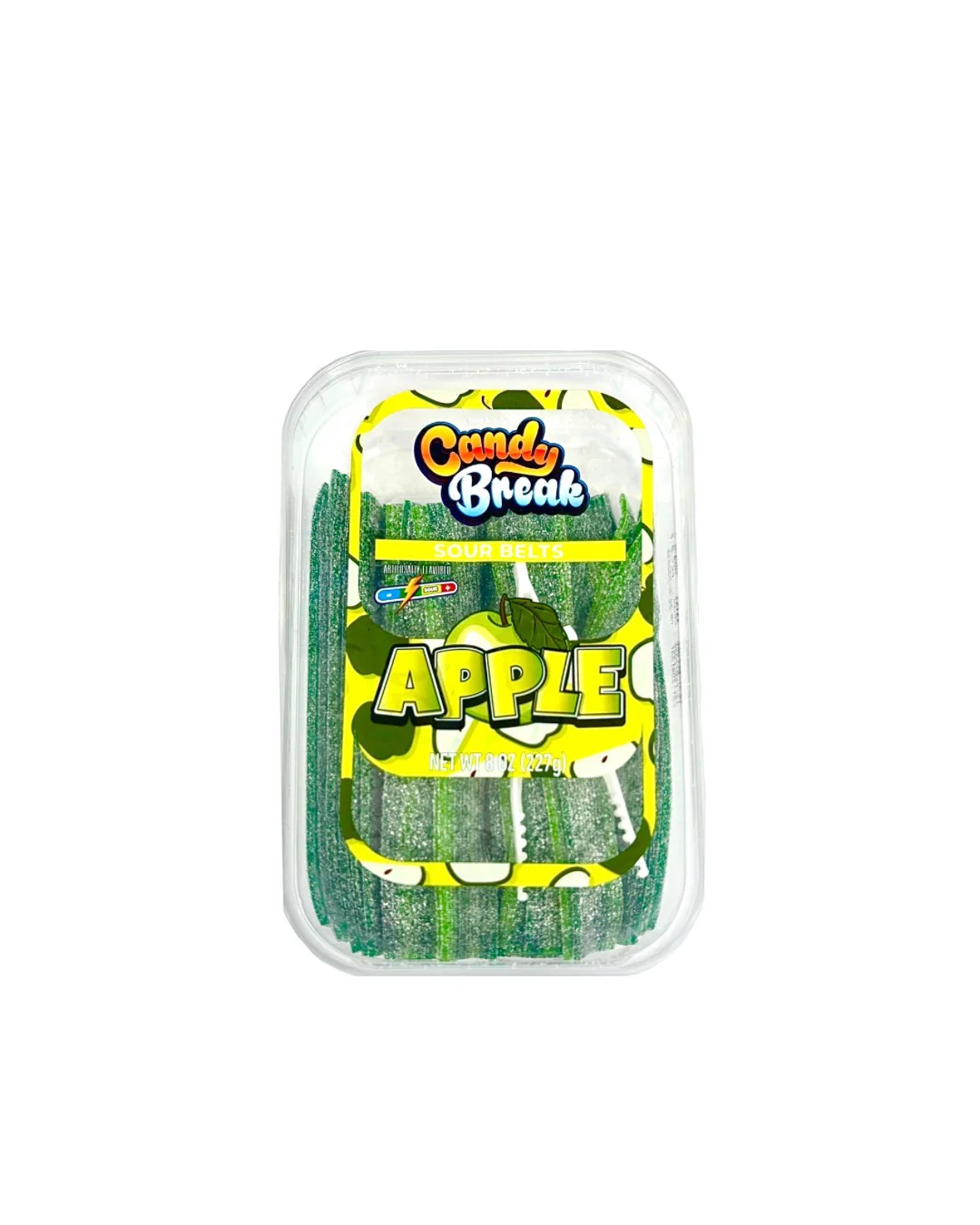 Candy Break  Apple Sour Belts 8Oz