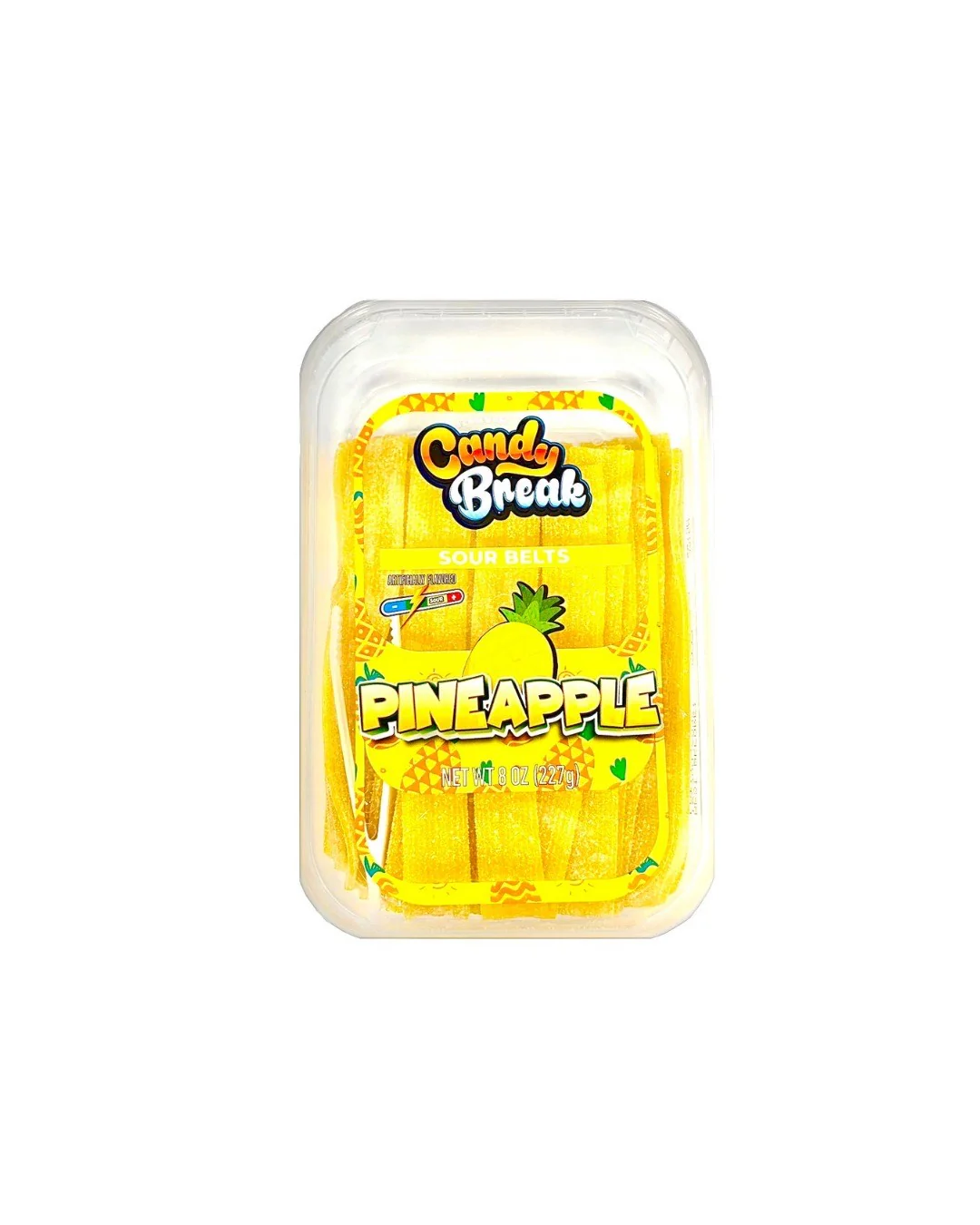Candy Break Pineapple Sour Belts 8Oz