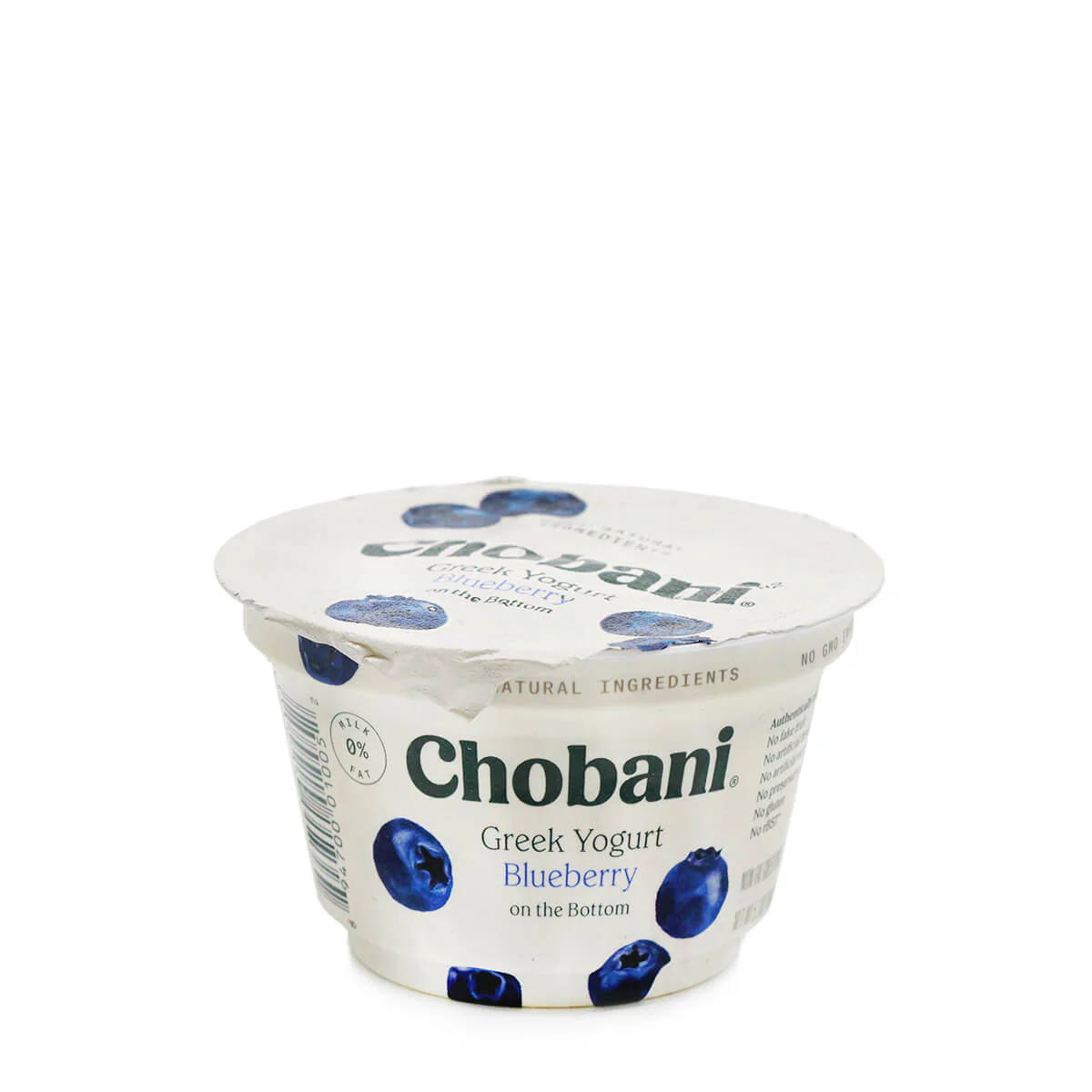 Chobani Greek Yogurt 0% Milk Fat Blueberry 5.3oz