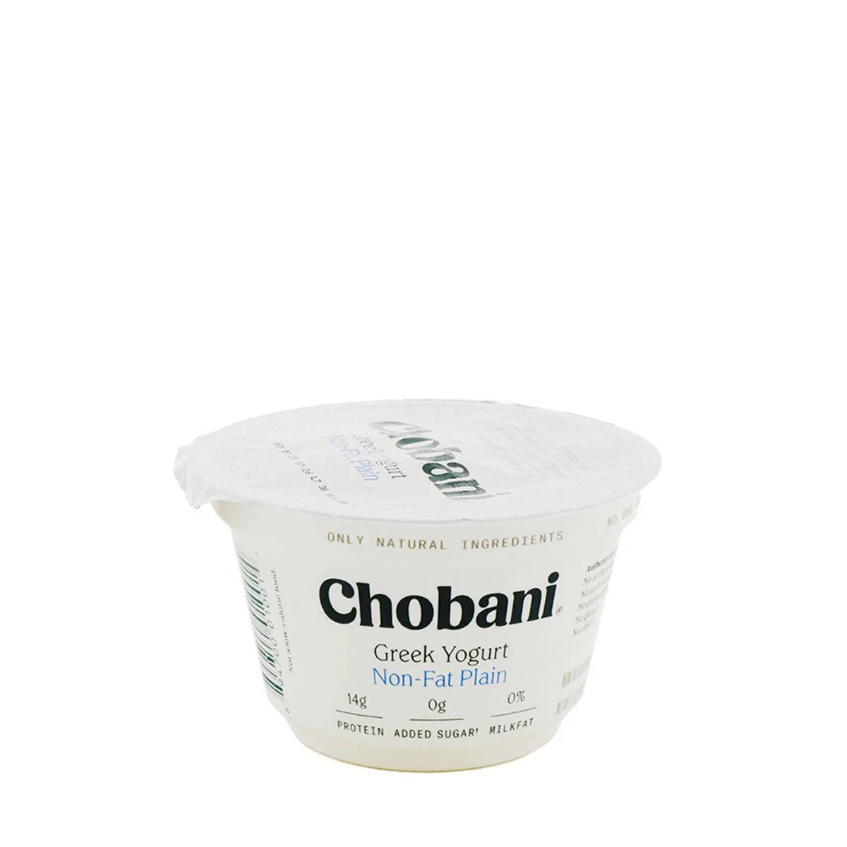 Chobani Greek Yogurt 0% Milk Fat Plain 5.3oz