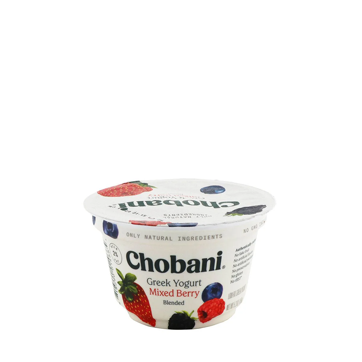 Chobani Greek Yogurt 2% Milk Fat Mixed Berry 5.3oz