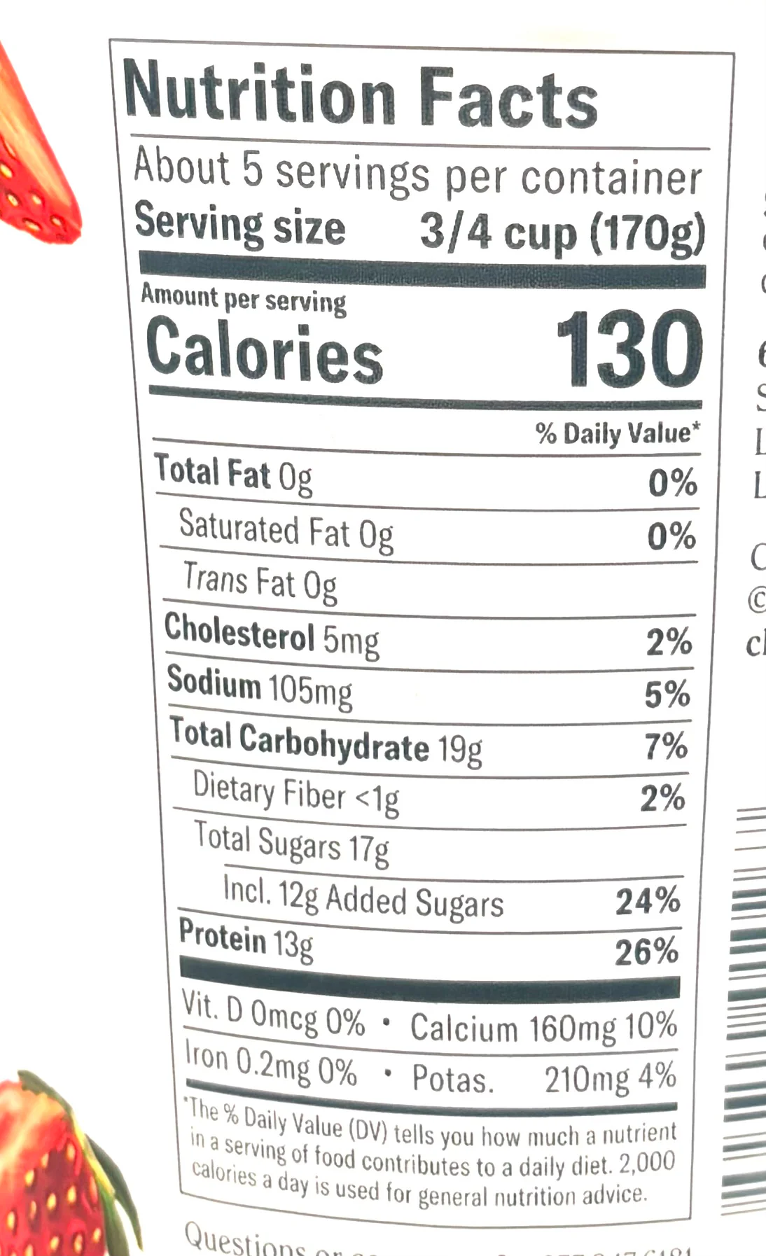 Chobani Greek Yogurt Strawberry 32Oz - Image 2