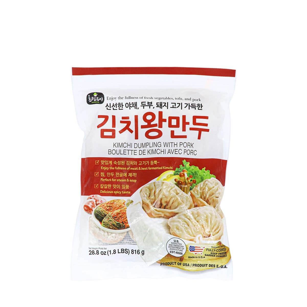 Choripdong Kimchi Dumpling with Pork 1.8lb