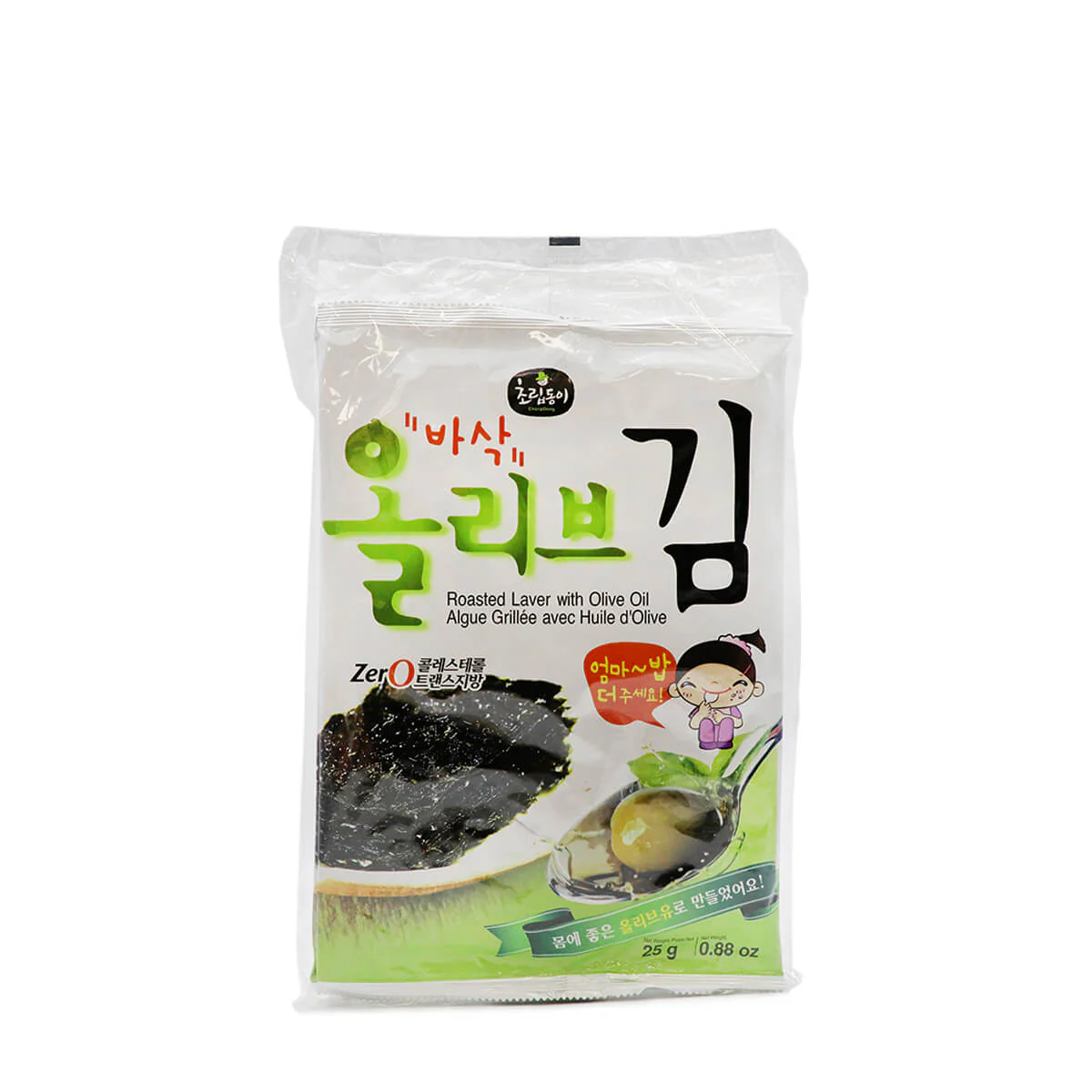 Choripdong Olive Oil Roasted Laver 3 packs x 0.88oz