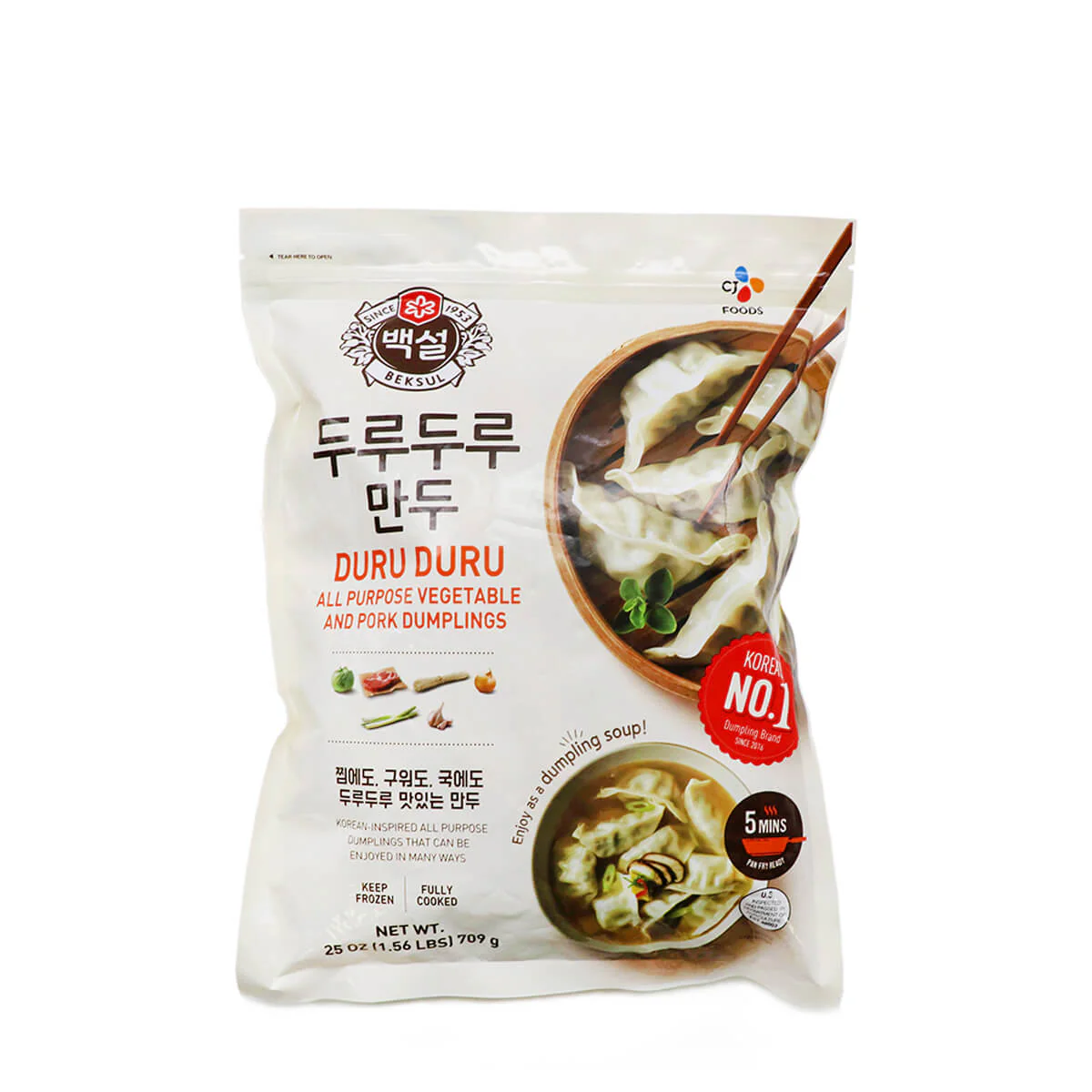 CJ Duru Duru Vegetable and Pork Dumplings 25oz