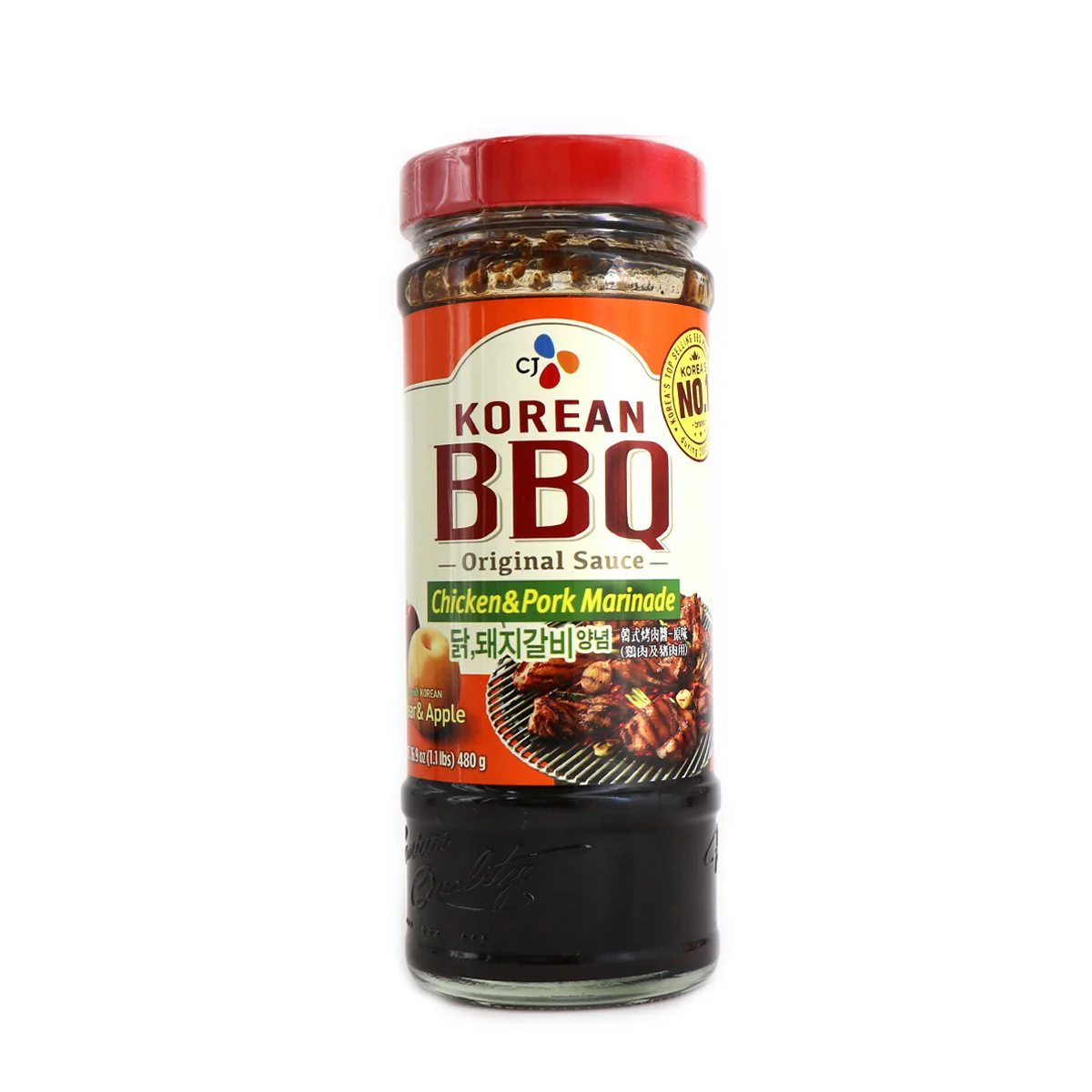 CJ Korean Bbq Chicken & Pork Marinade Original Sauce 1.1lb
