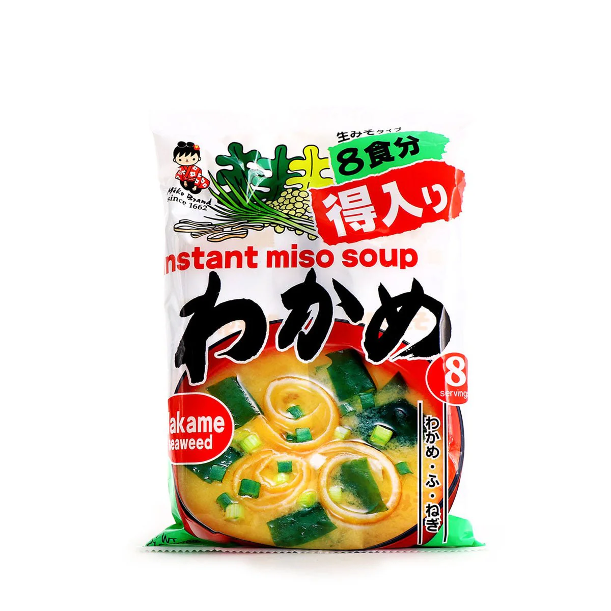 Miko Brand Instant Miso Soup Wakame Seaweed 6.21oz