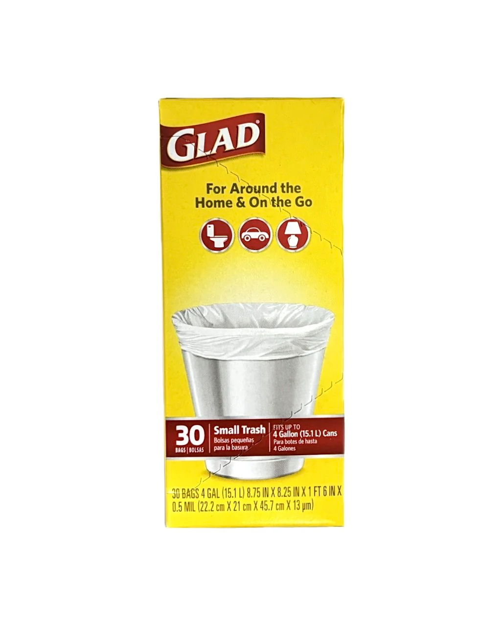 Glad Small Trash 4Gal 30Bags