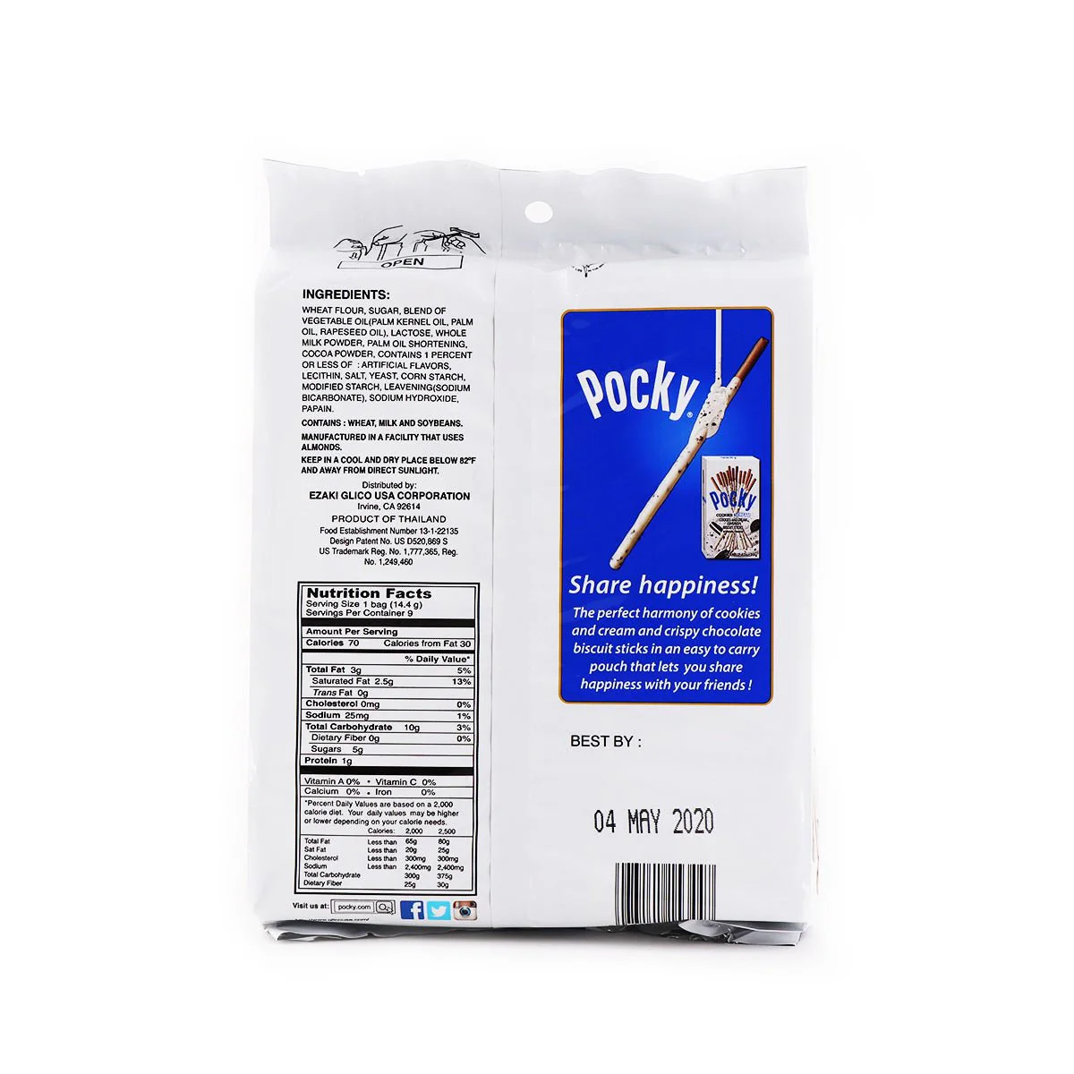 Glico Pocky Cookie & Cream 4.57oz - Image 2