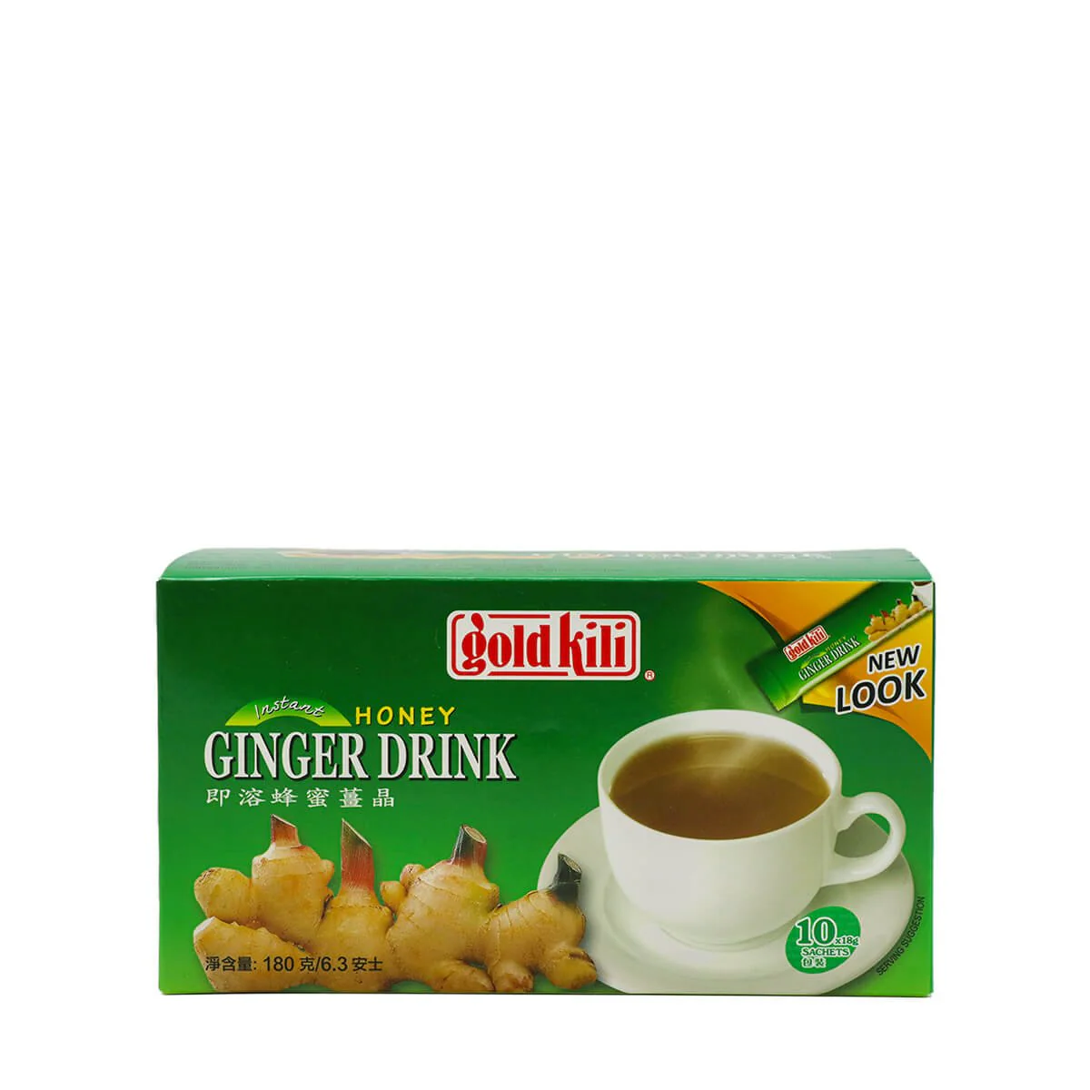 Gold Kili Instant Honey Ginger Tea 10 Sachets x 18g