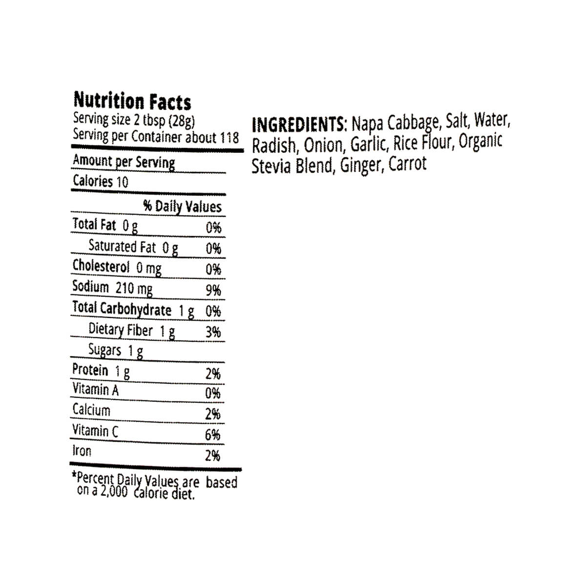 Gonshen Kimchi Vegan White Napa 14oz - Image 2