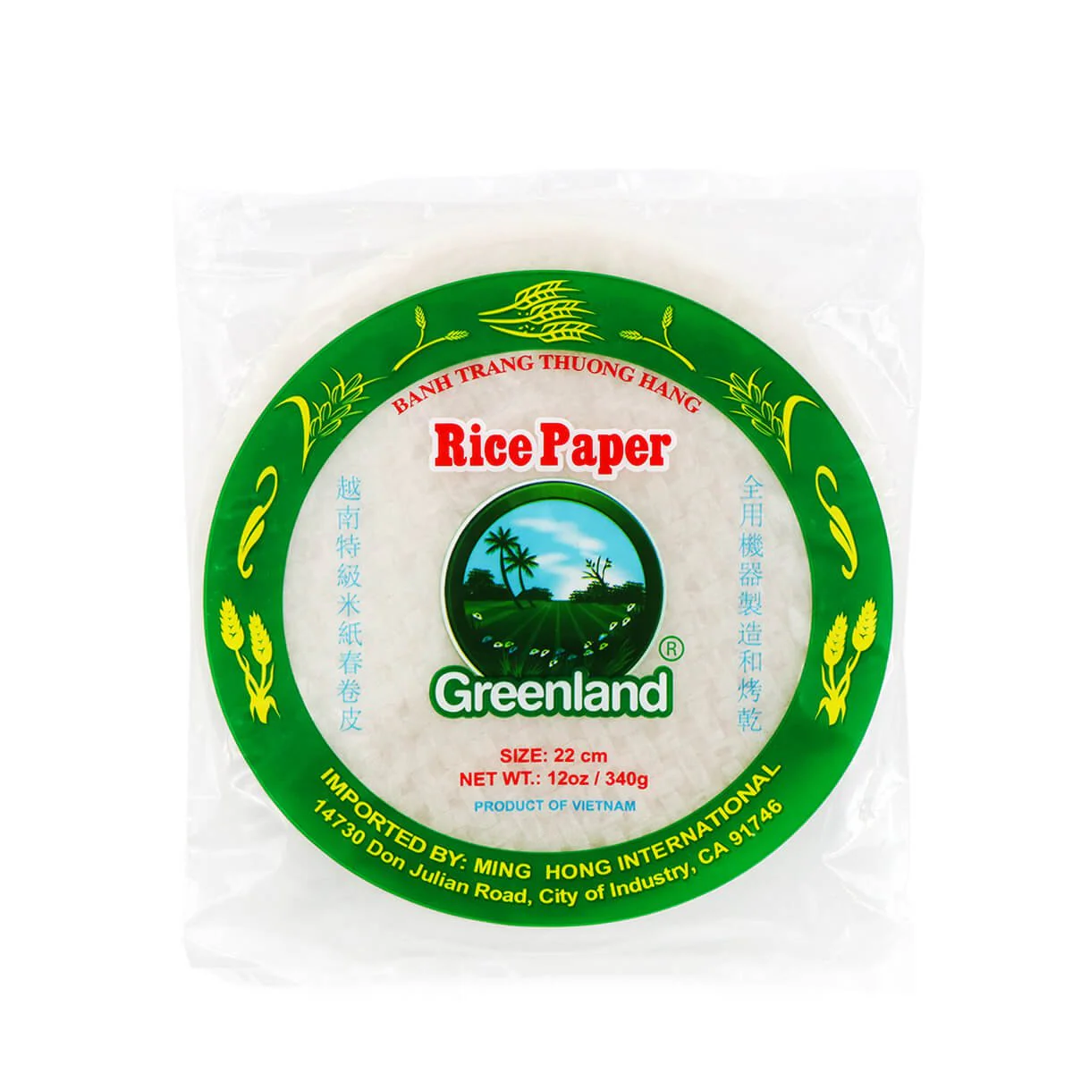 Greenland Rice Paper 22cm, 12oz