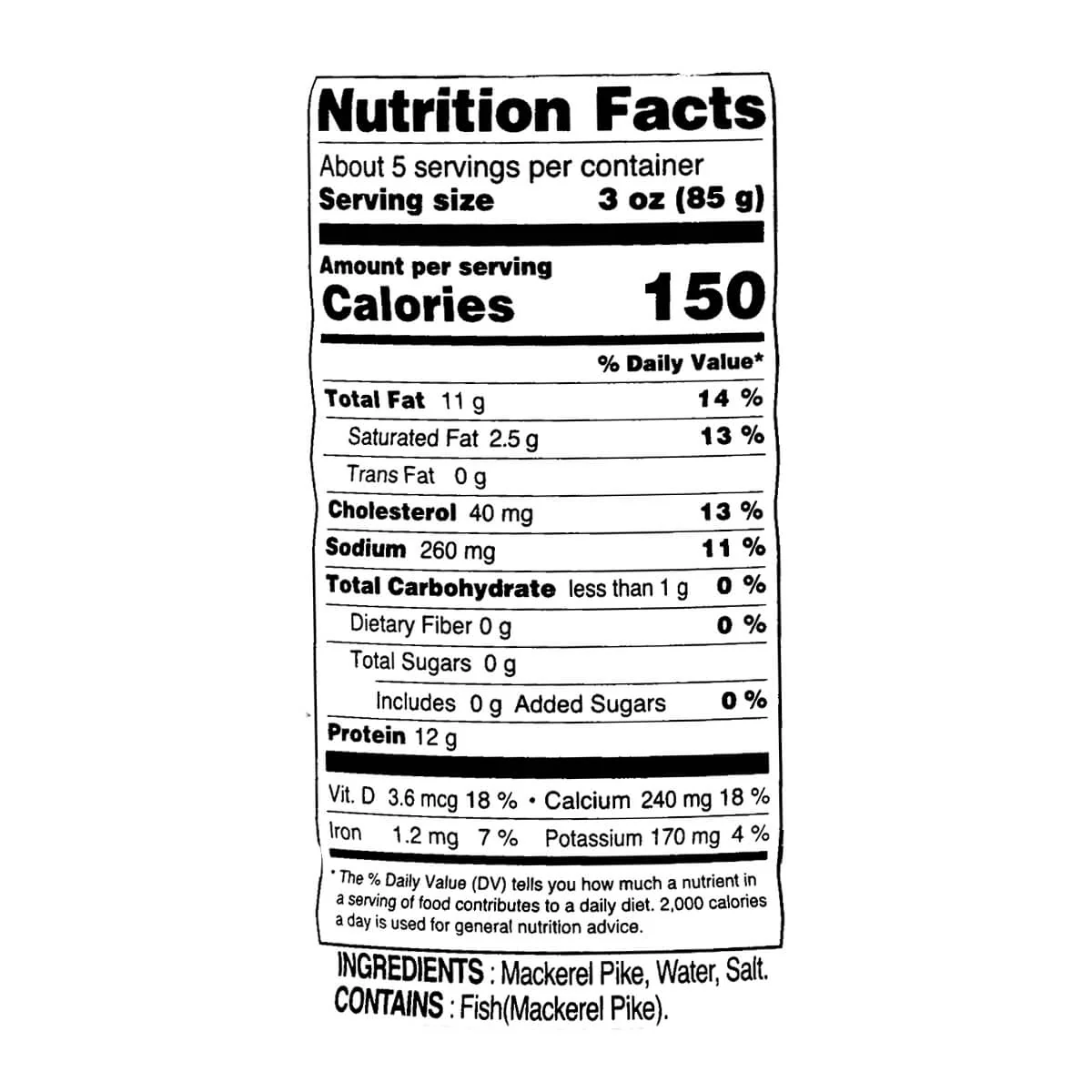 Haio Mackerel Pike Boiled 14.1oz - Image 2
