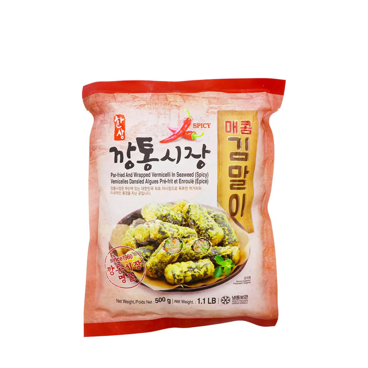 Hansang Par-Fried and Wrapped Vermicelli in Seaweed (Spicy) 1.1lb