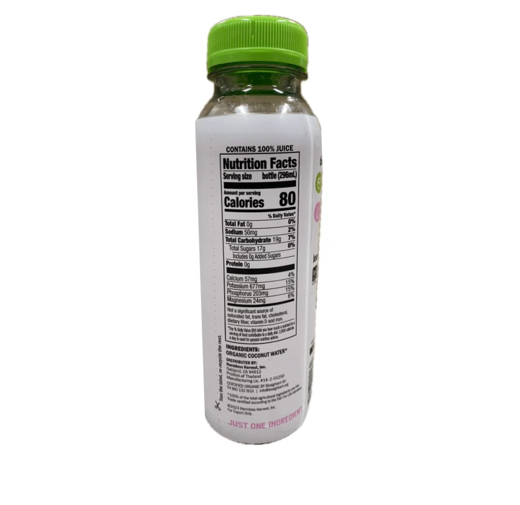 Harmless Harvest Coconut Water  10Oz - Image 2