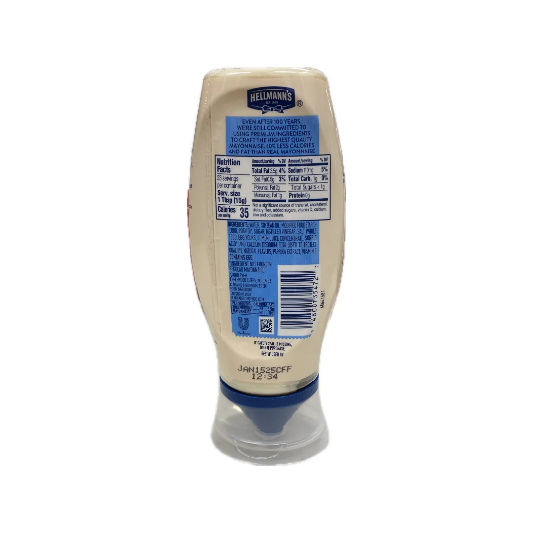 Hellmanns Light Mayonnaise 11.5oz - Image 2