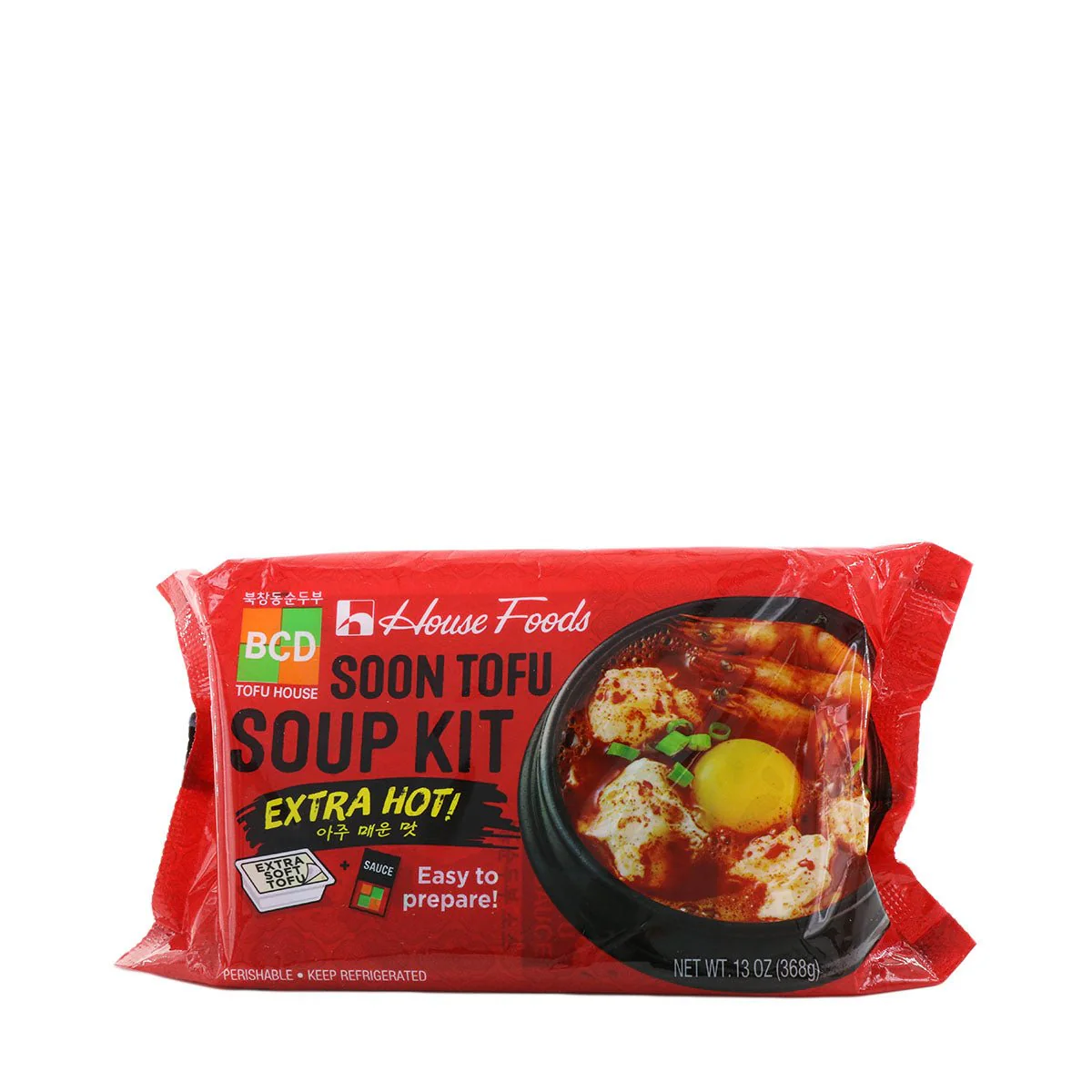 House Foods BCD Soon Tofu Soup Kit Extra Hot 13oz