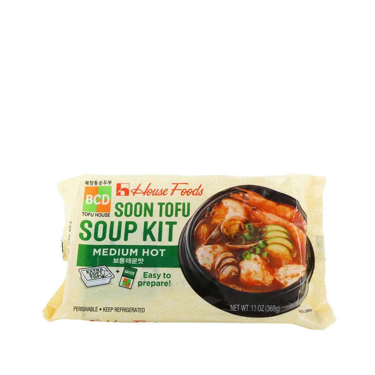 House Foods BCD Soon Tofu Soup Kit Medium Hot 13oz