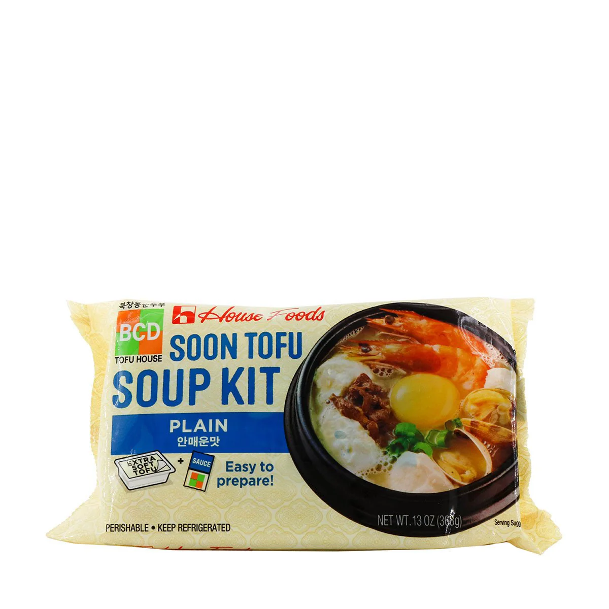 House Foods BCD Soon Tofu Soup Kit Plain 13oz