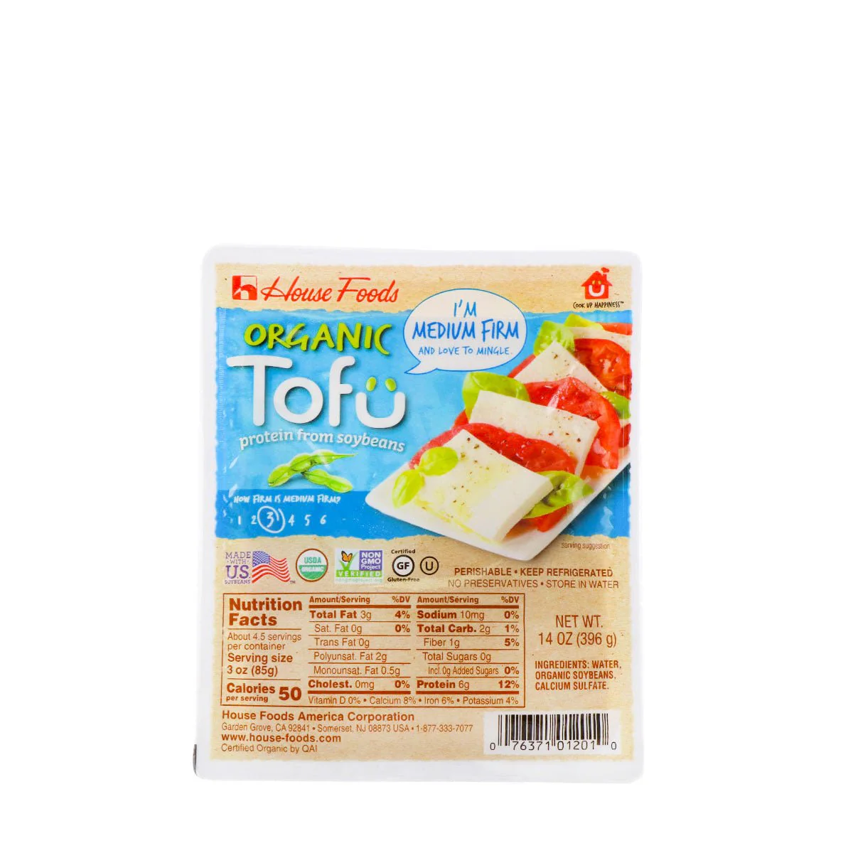 House Foods Organic Tofu Medium Firm 14oz