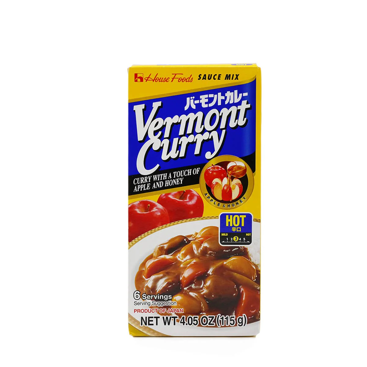 House Foods Vermont Curry Hot 4.05oz