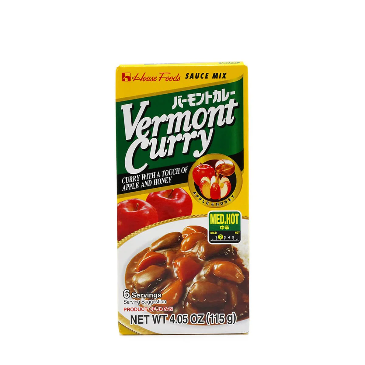 House Foods Vermont Curry Medium Hot 4.05oz