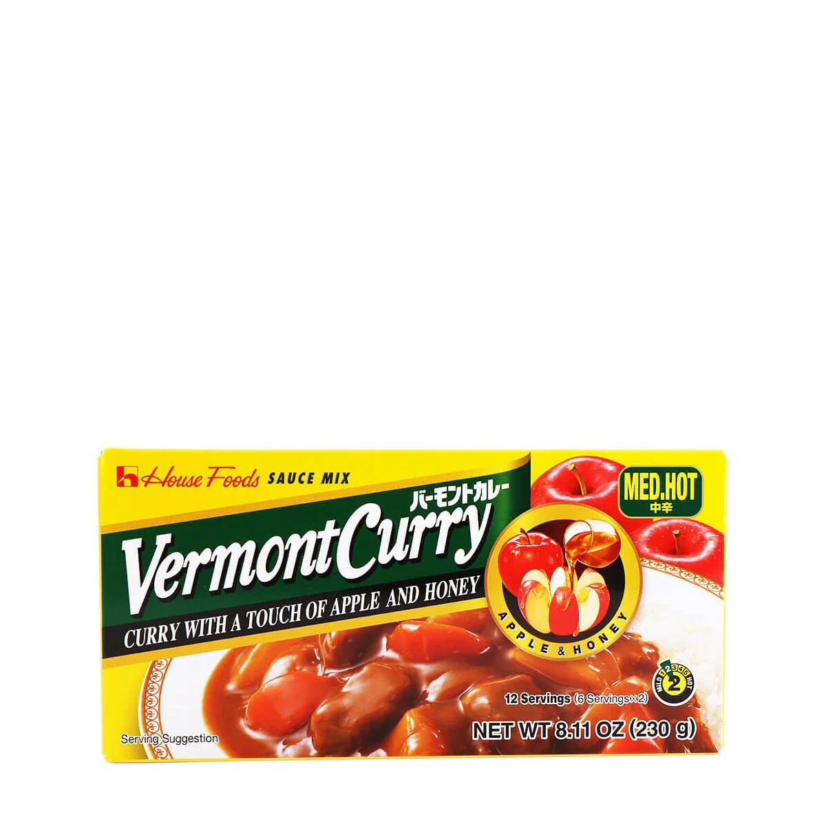 House Foods Vermont Curry Medium Hot 8.11oz