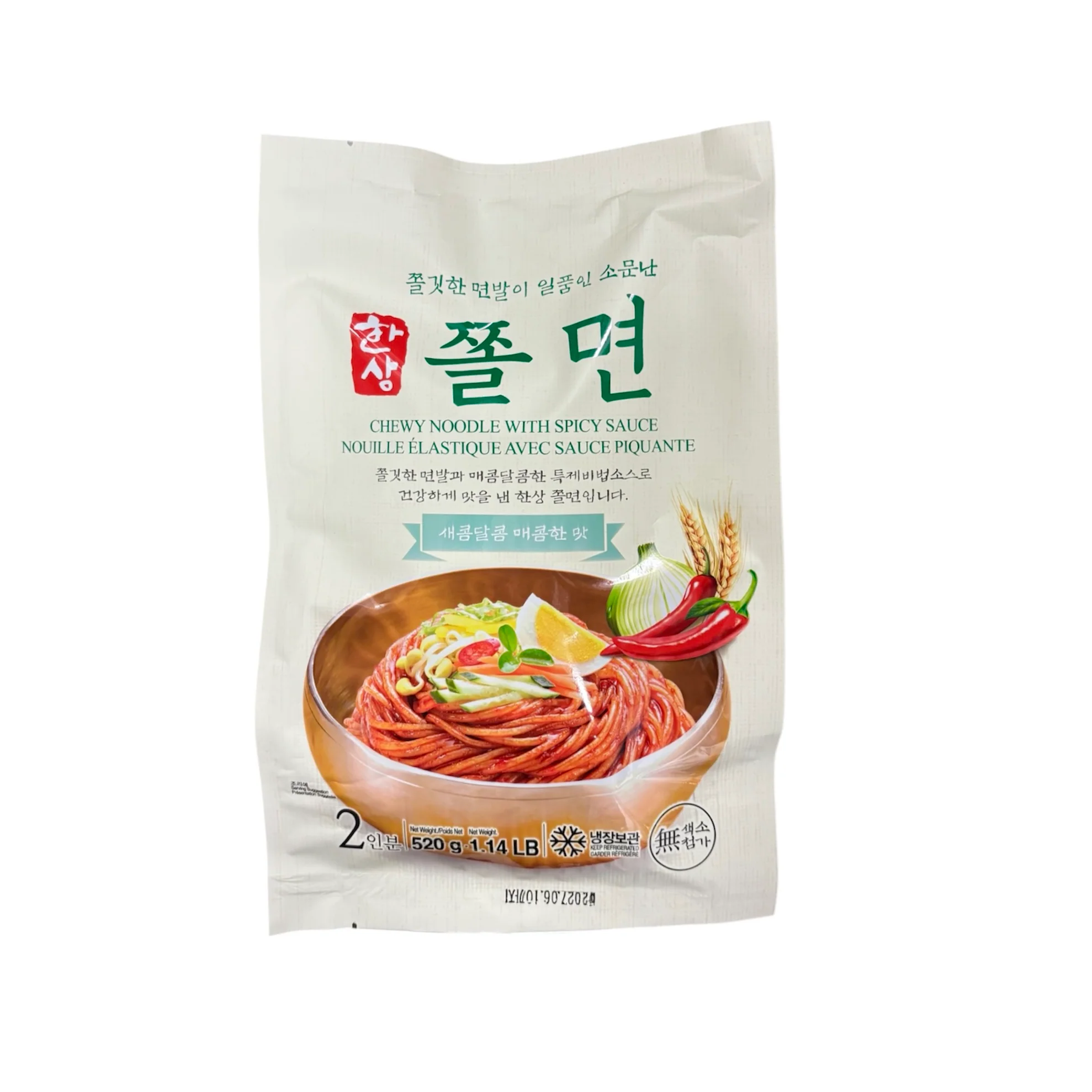 Hs Chewy Noodle Spicy Sauce 520G