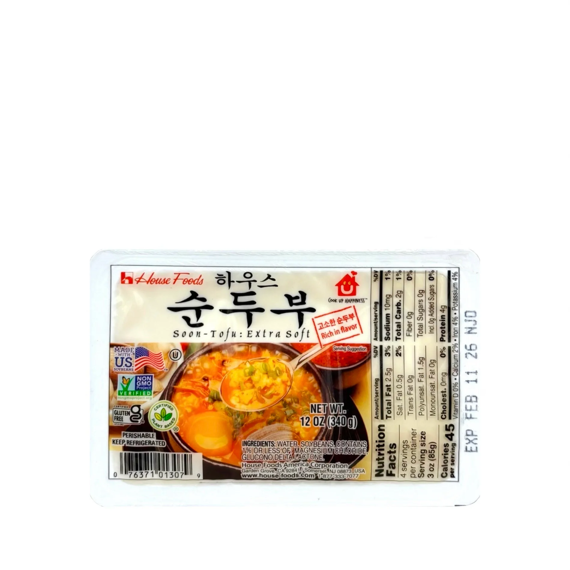 Hse Soon Tofu Extra Soft 12Oz