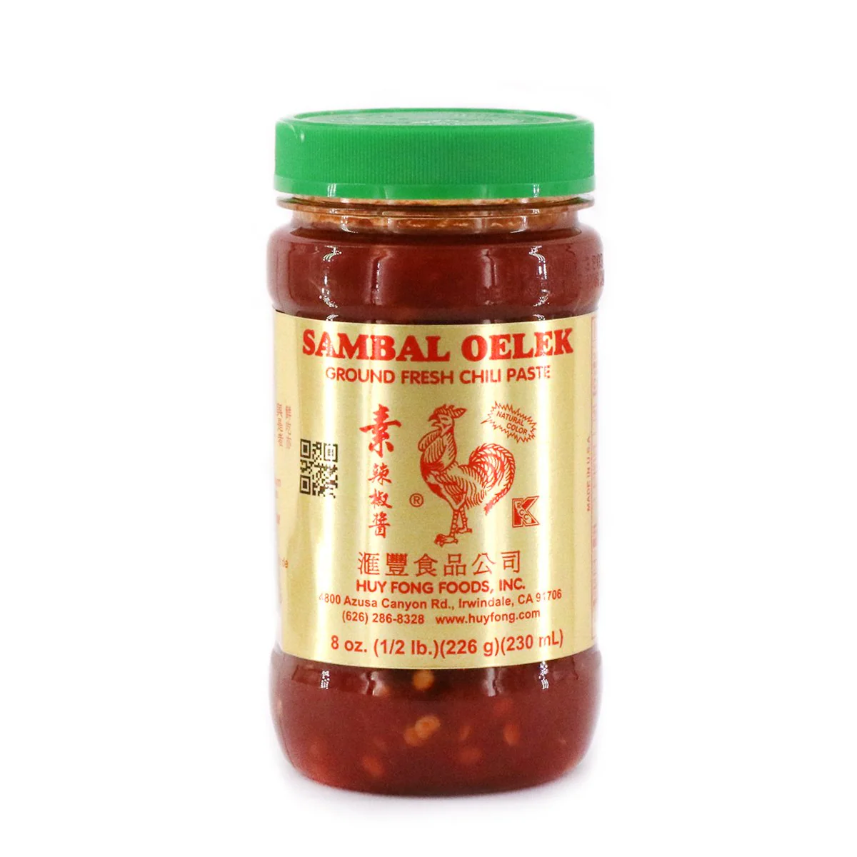 Huy Fong Sambal Oelek Ground Fresh Chili Paste 8oz