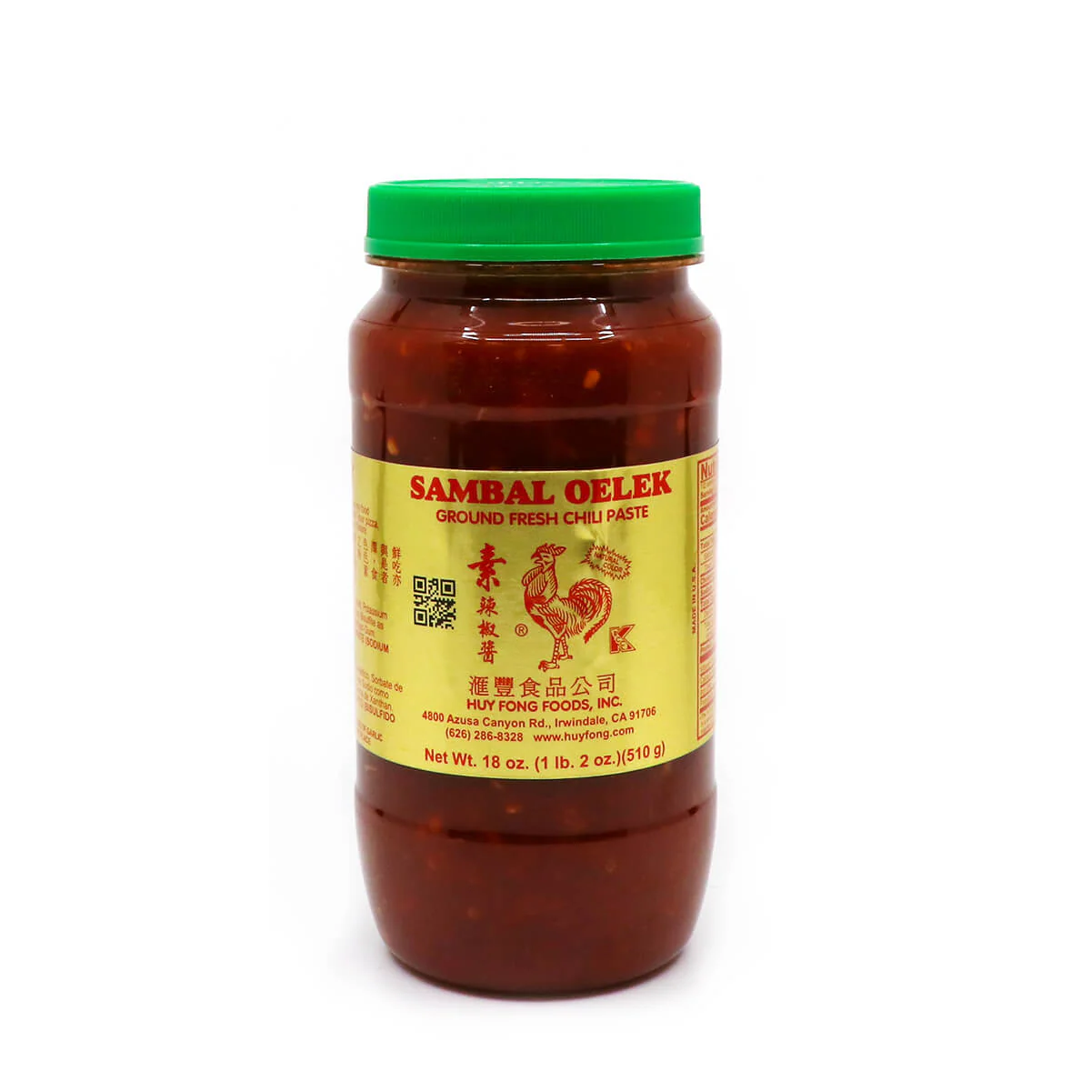 Huy Fong Sambal Oelek Ground Fresh Chili Paste 18oz