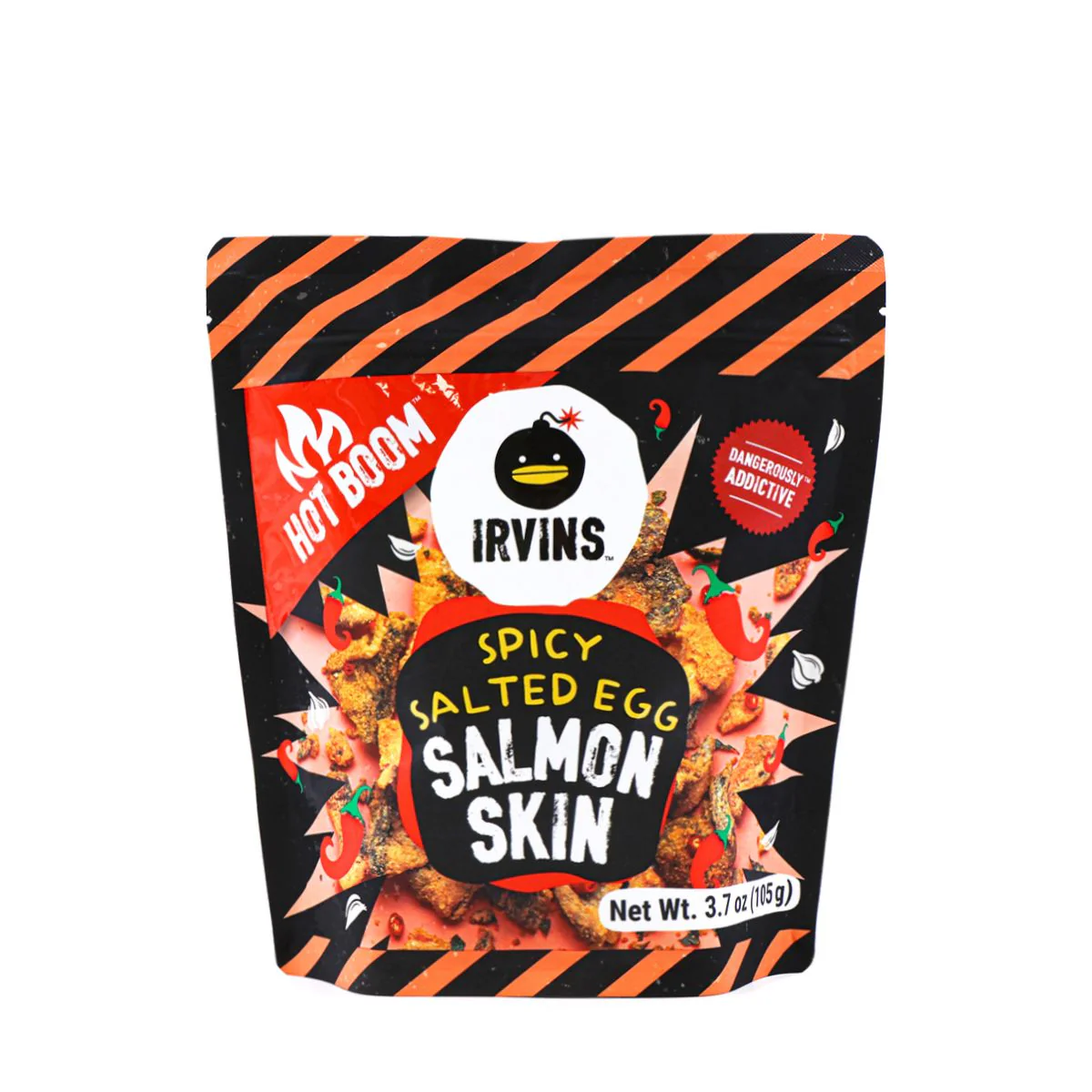 Irvins Spicy Salted Egg Salmon Skin 3.7oz