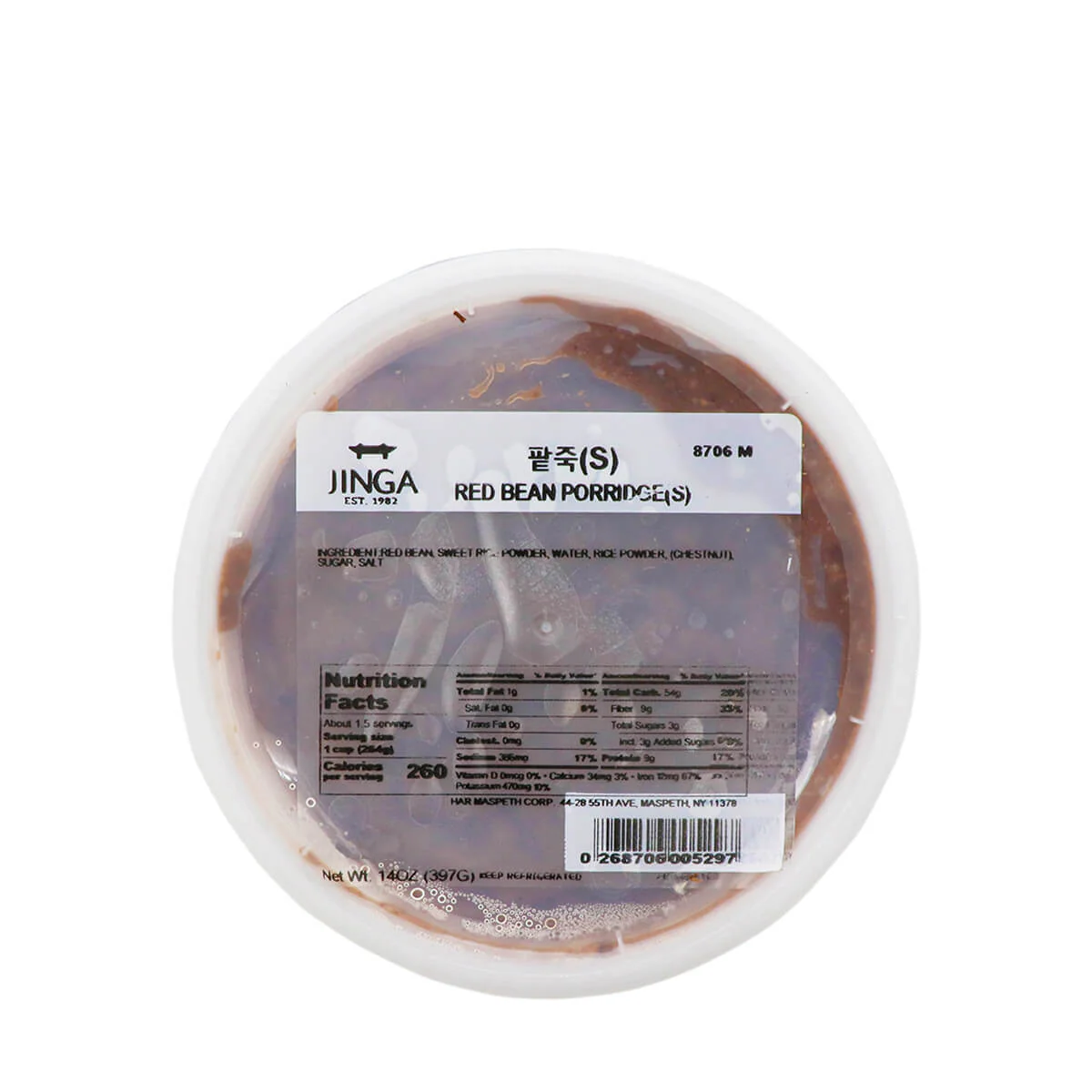 Jinga Red Bean Porridge(S) 14oz