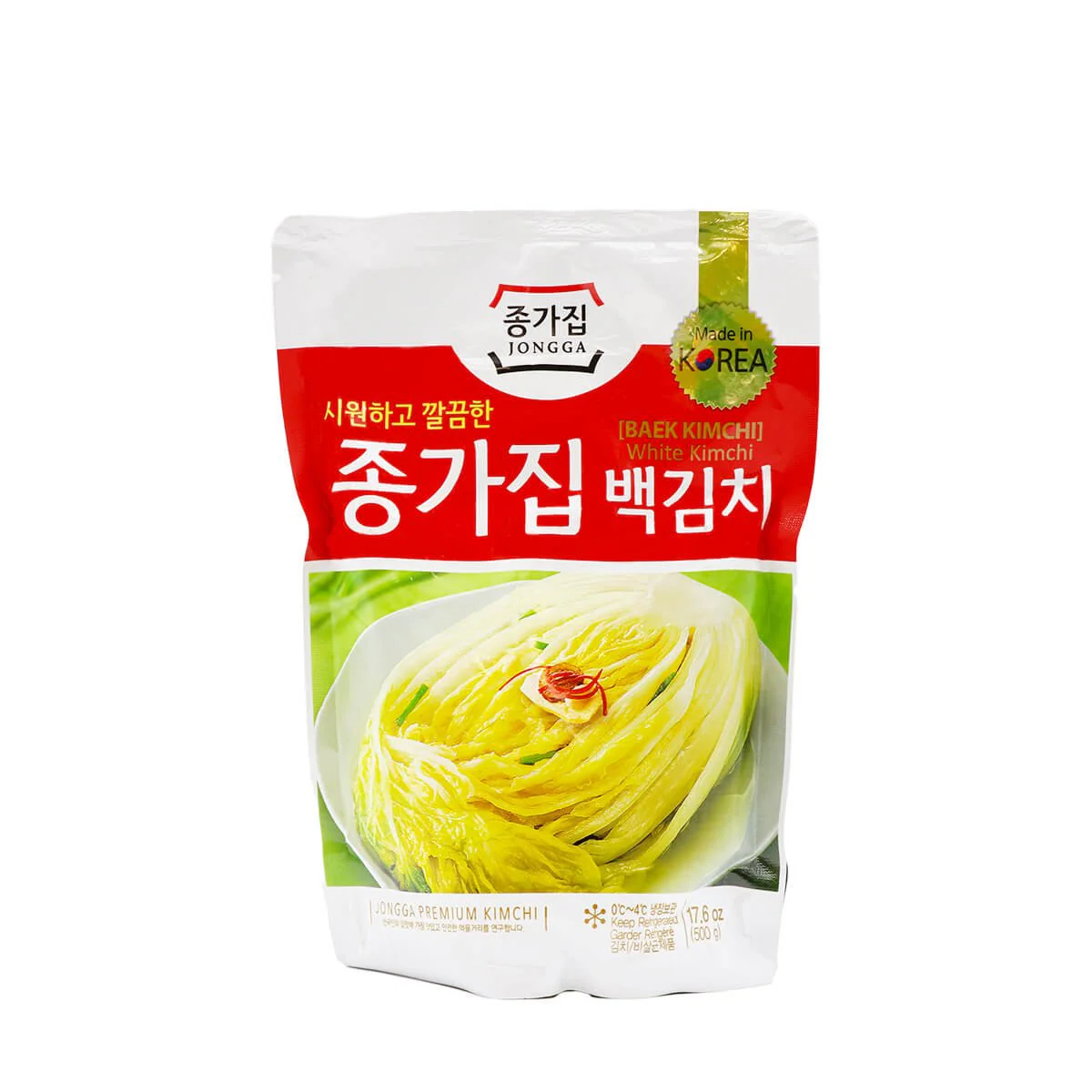 Jongga White Kimchi (Baek Kimchi) 17.6oz