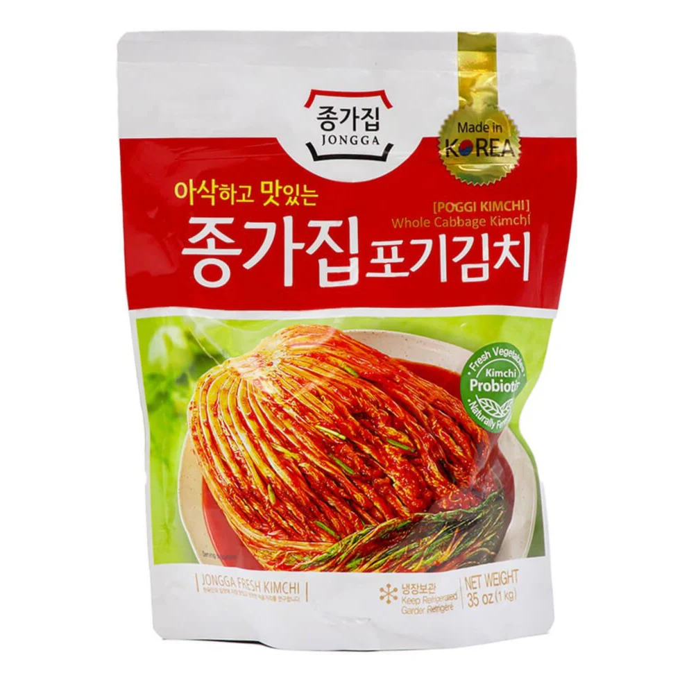 Jongga Whole Cabbage Kimchi (Poggi Kimchi) 35oz (1kg)