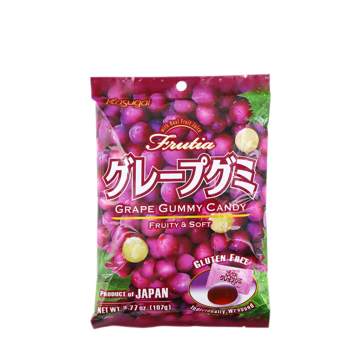 Kasugai Fruitia Grape Gummy Candy 3.77oz
