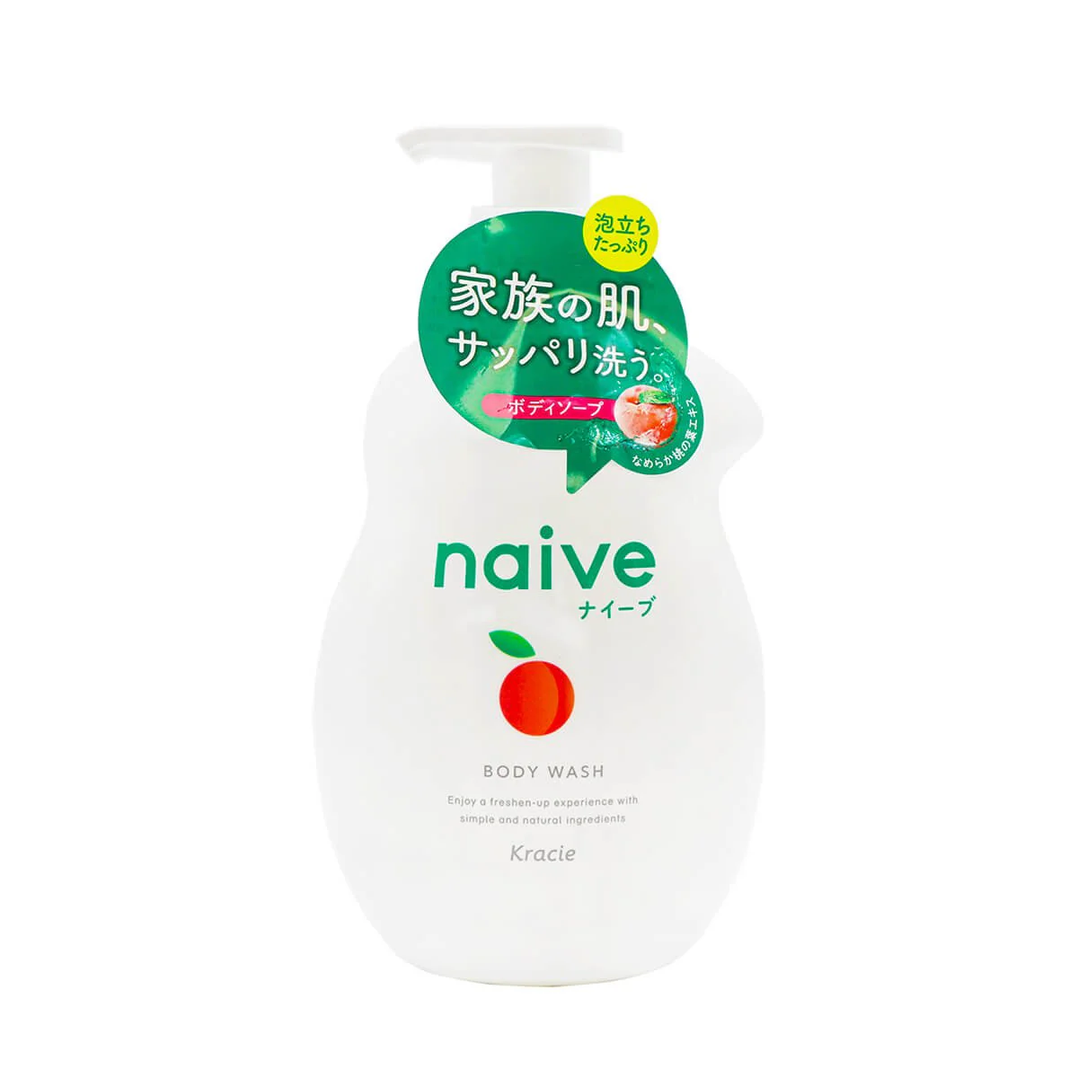 Kracie Naive Body Wash Peach 530ml