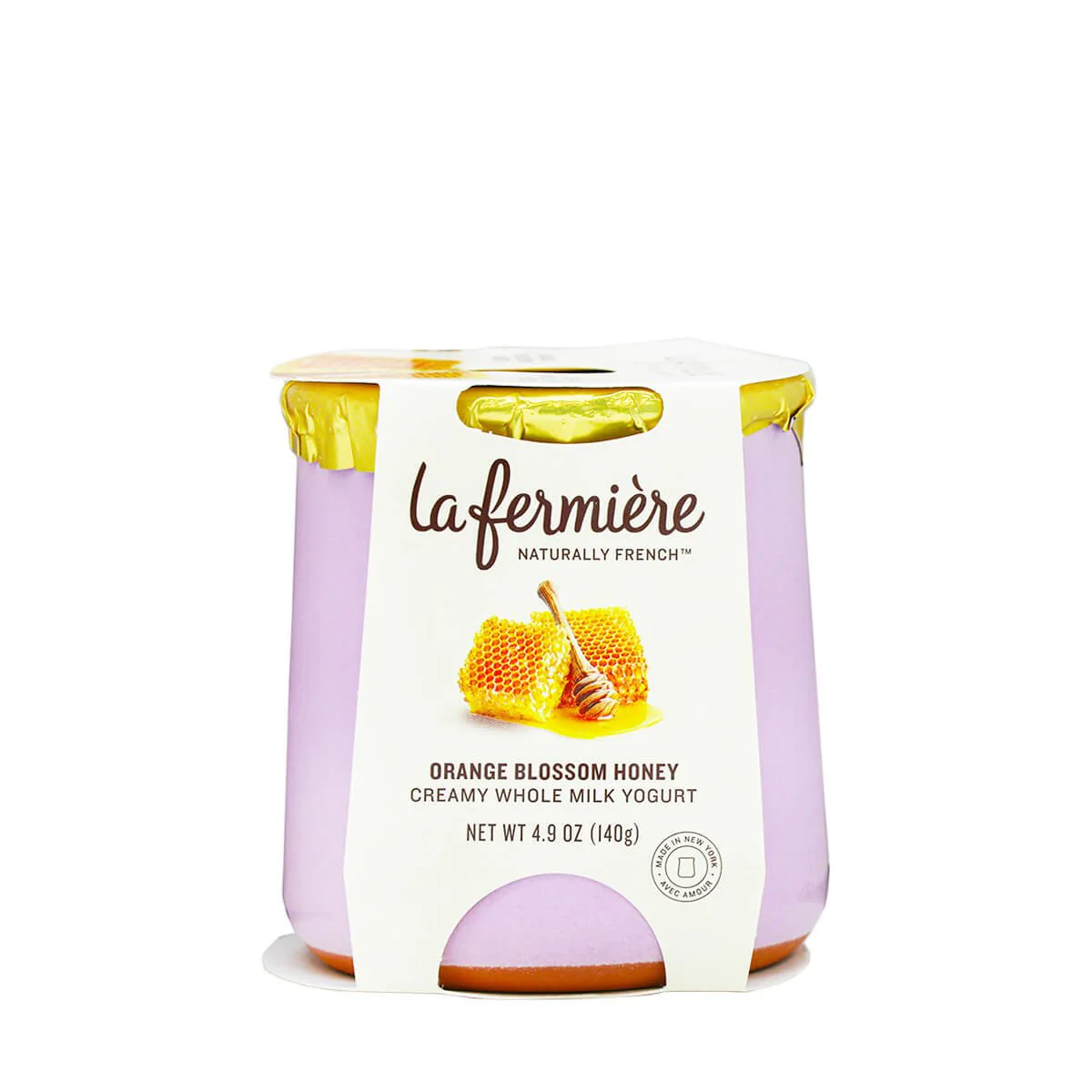 La Fermiere Orange Blossom Honey Cole Milk Yogurt 4.9ozreamy Wh