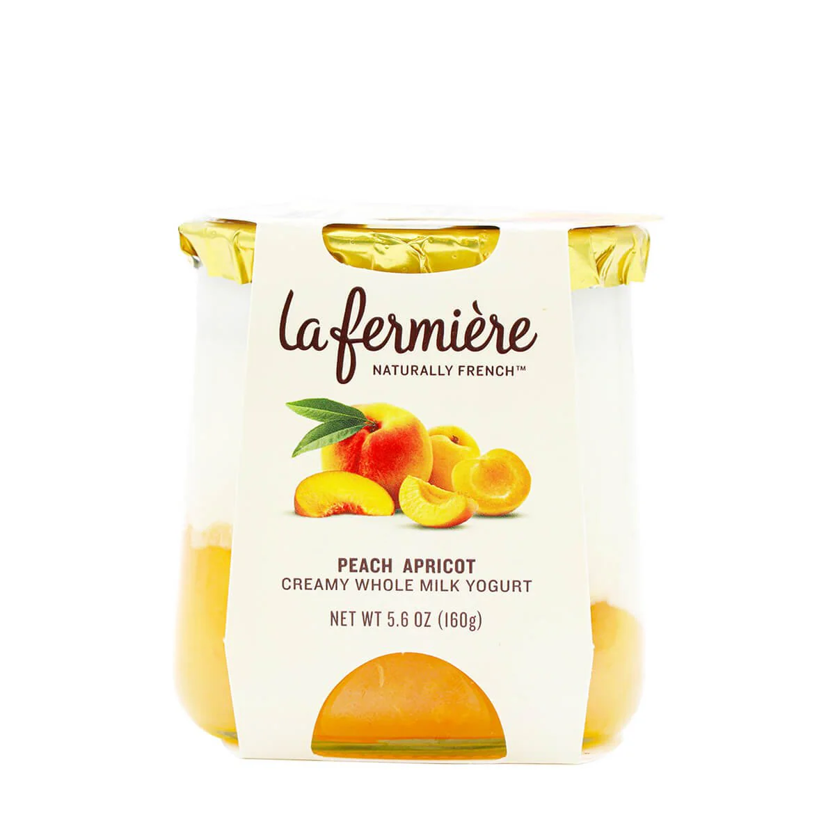 La Fermiere Peach Apricot Creamy Whole Milk Yogurt 5.6oz