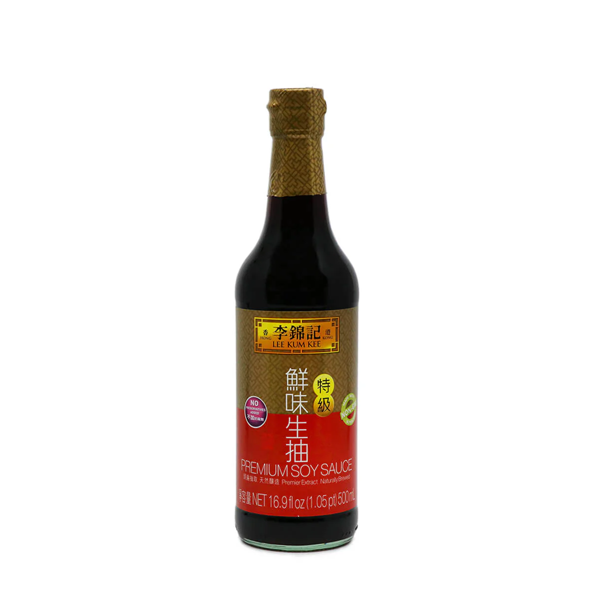 Lee Kum Kee Premium Soy Sauce (No Preservatives Added) 16.9fl.oz